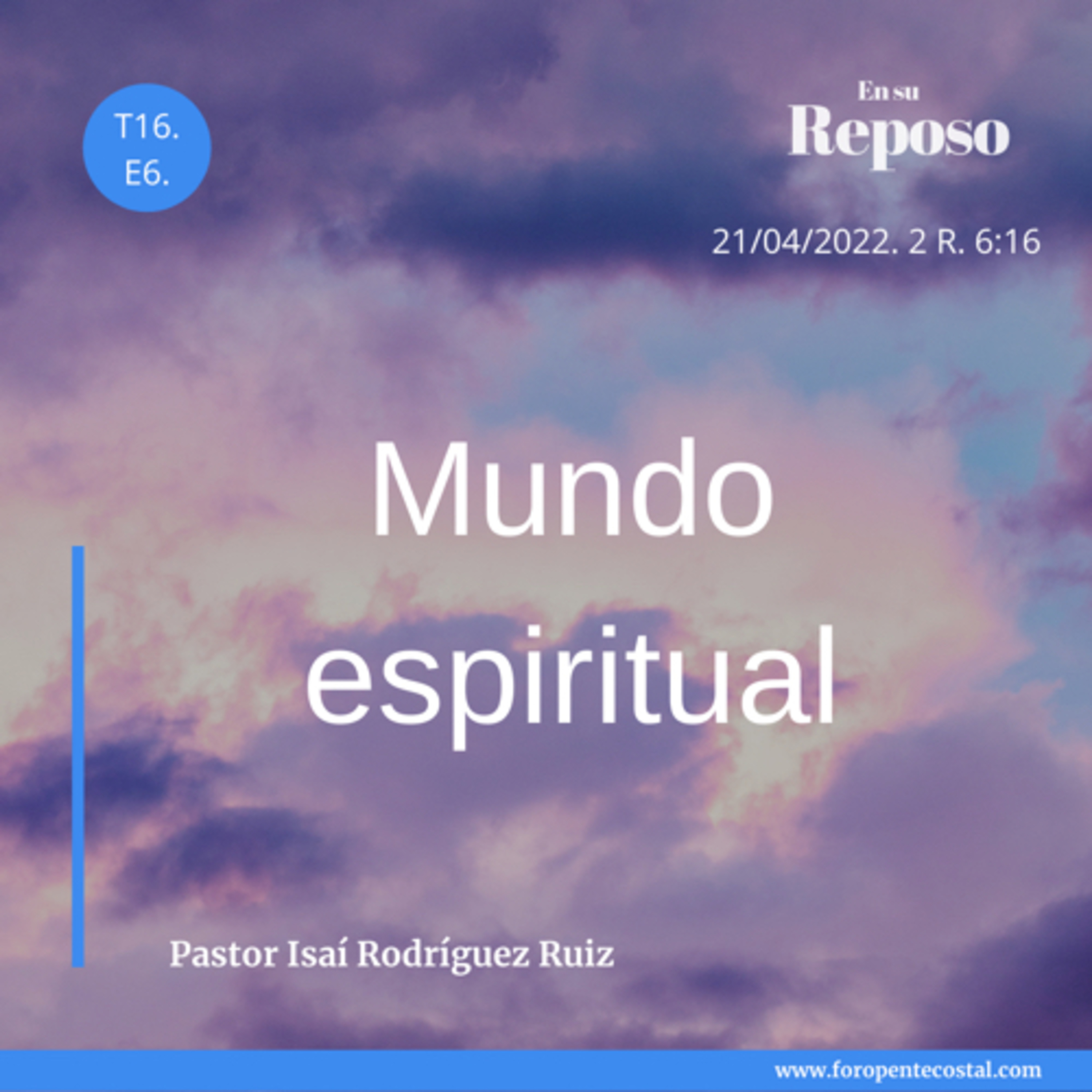 En su reposo, con el pastor Isaí Rodríguez Ruiz