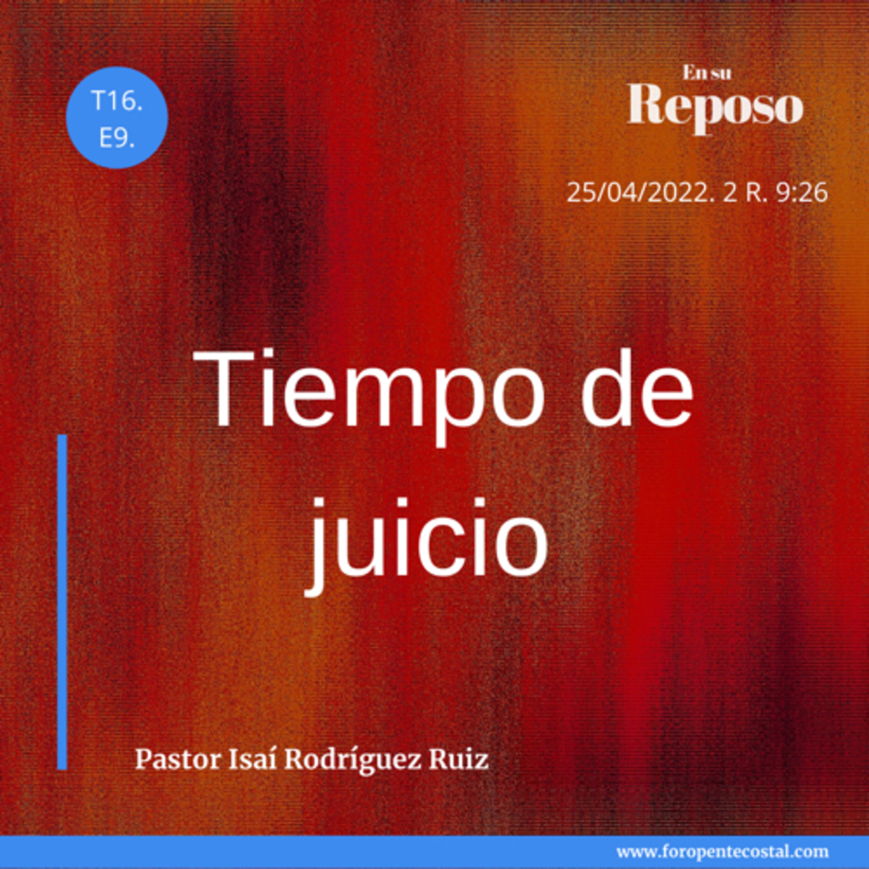 En su reposo, con el pastor Isaí Rodríguez Ruiz