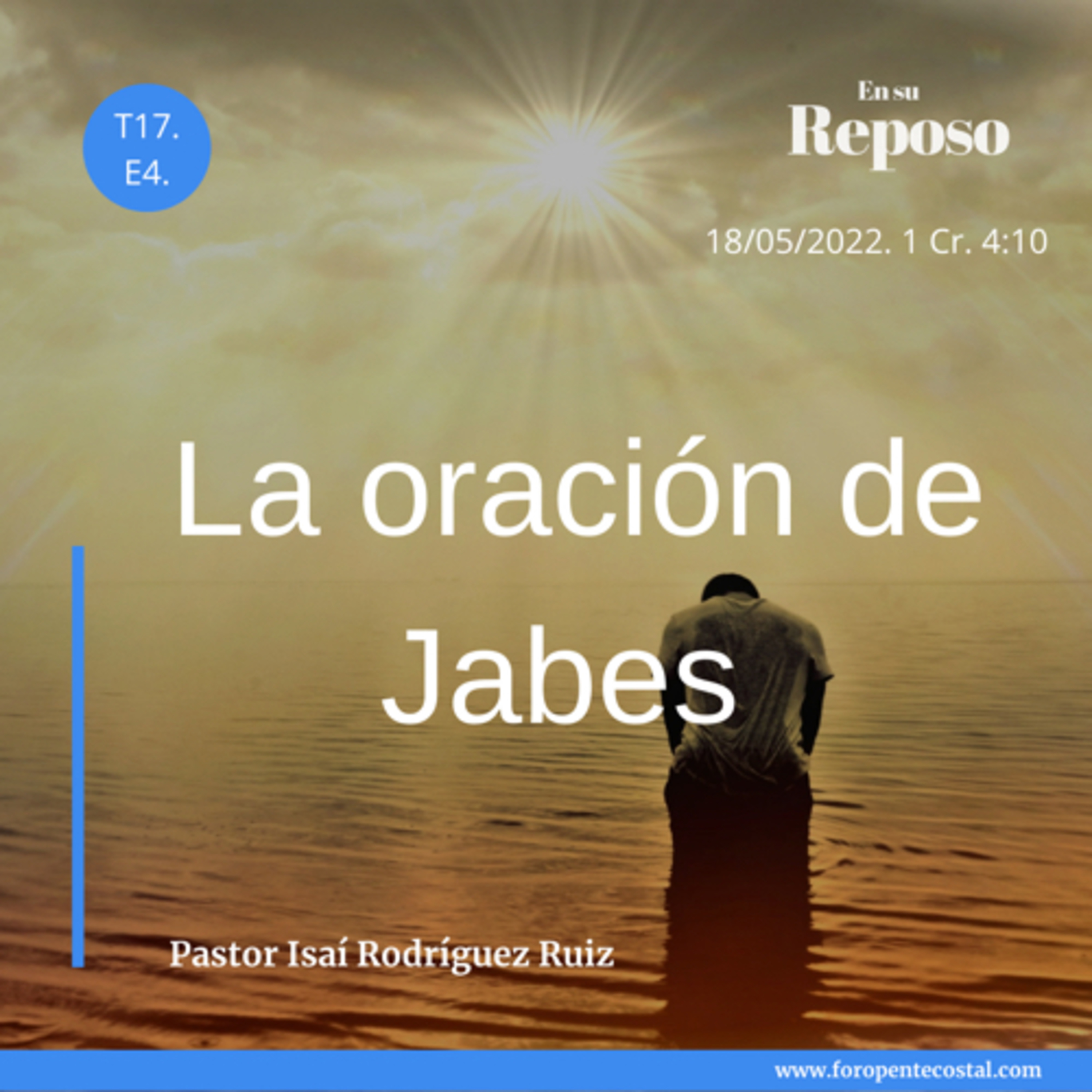 En su reposo, con el pastor Isaí Rodríguez Ruiz