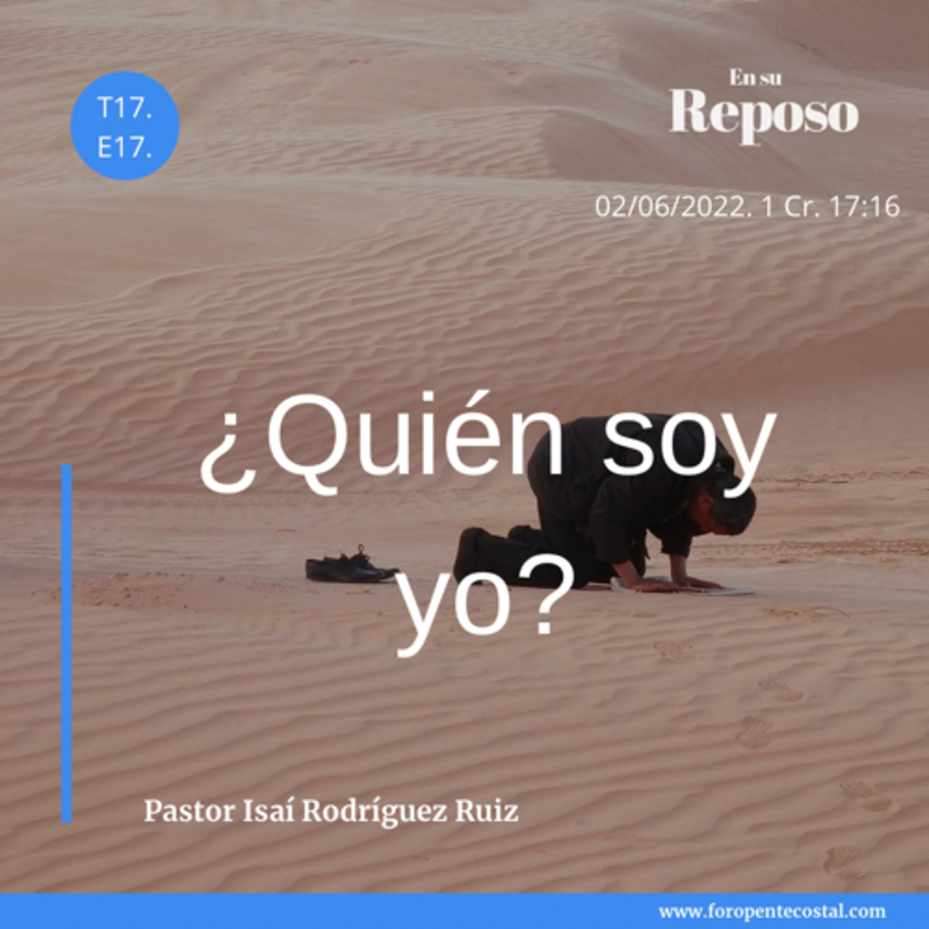 En su reposo, con el pastor Isaí Rodríguez Ruiz