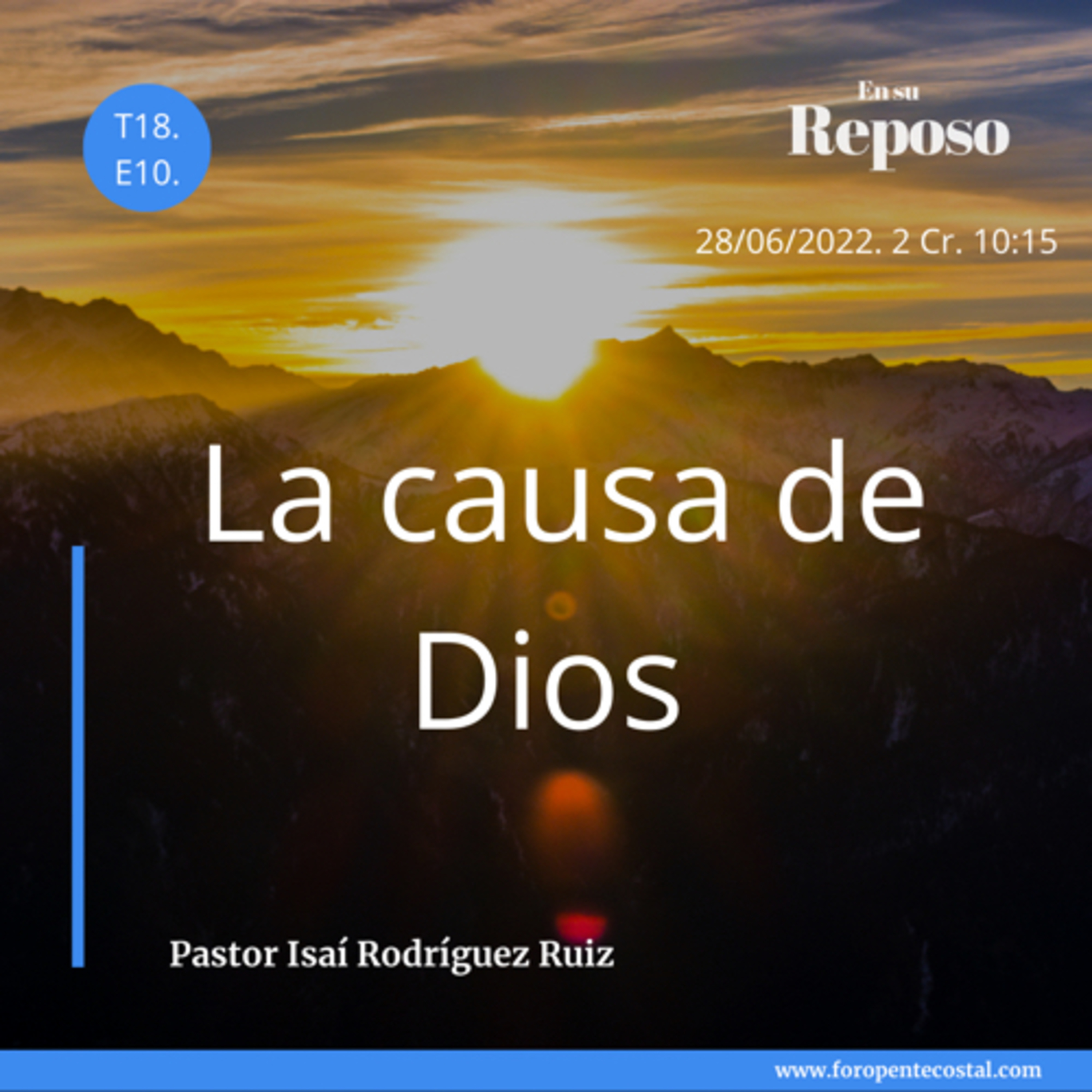 En su reposo, con el pastor Isaí Rodríguez Ruiz