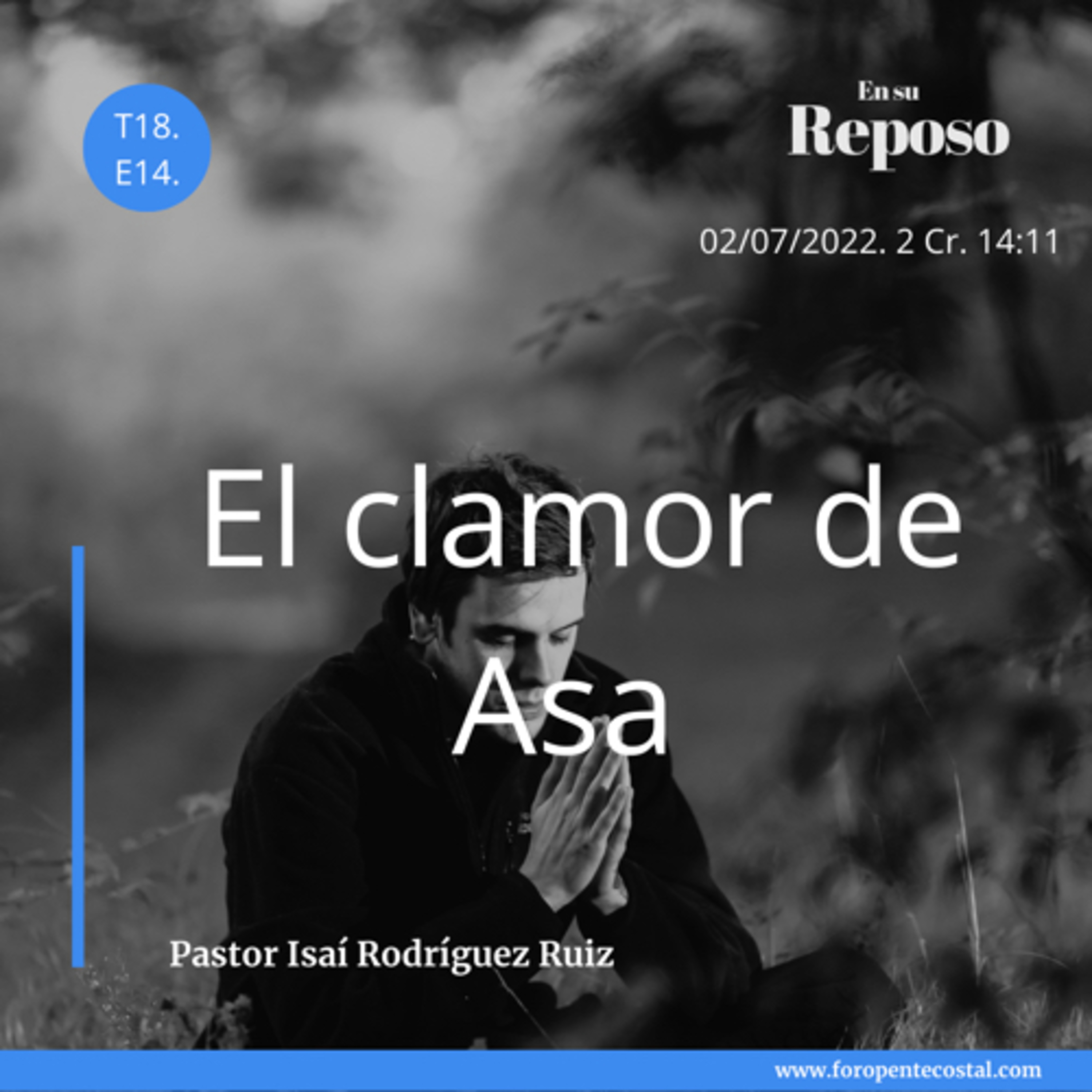 En su reposo, con el pastor Isaí Rodríguez Ruiz