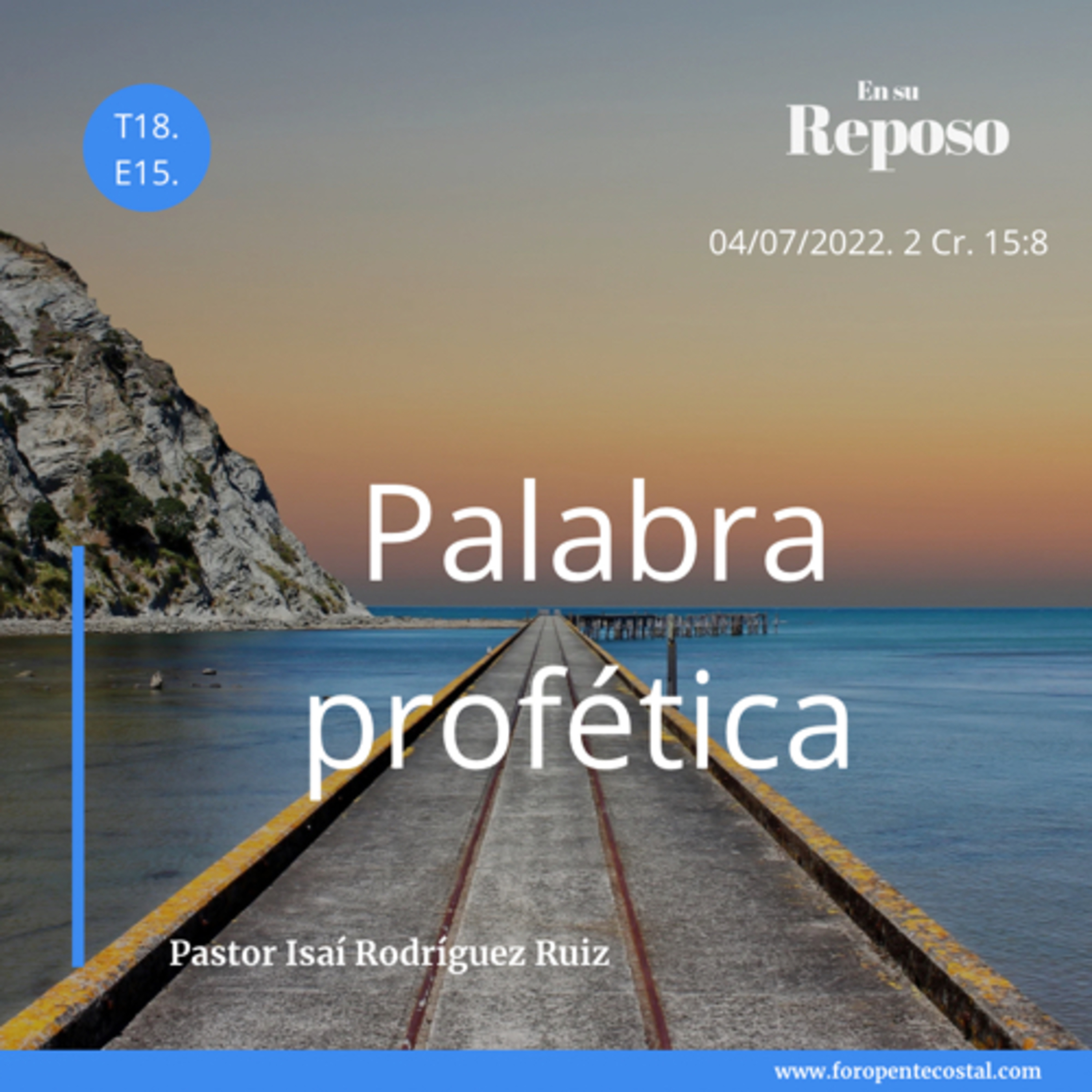En su reposo, con el pastor Isaí Rodríguez Ruiz