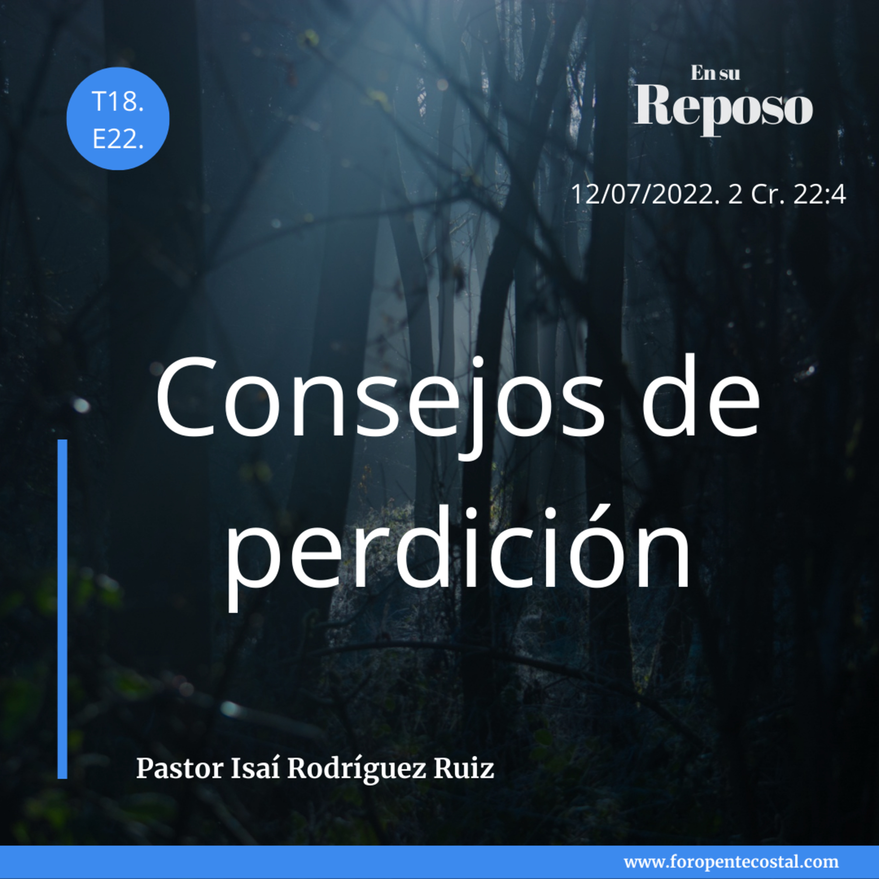 En su reposo, con el pastor Isaí Rodríguez Ruiz