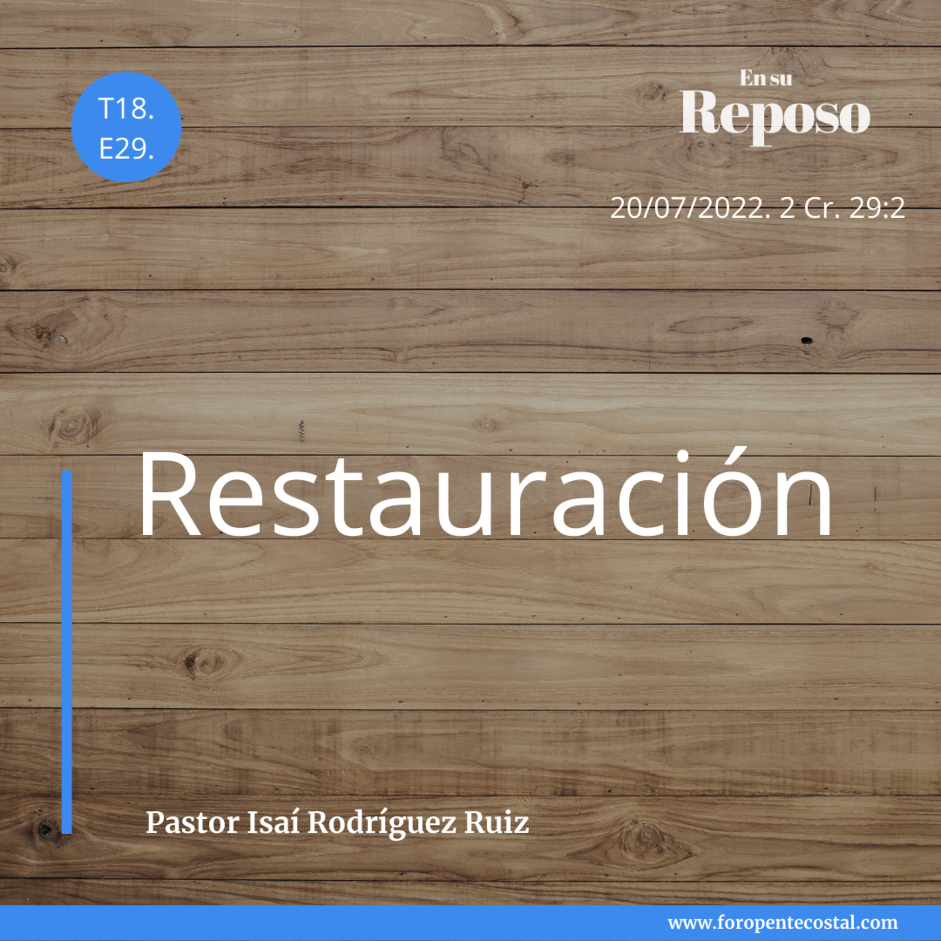 En su reposo, con el pastor Isaí Rodríguez Ruiz