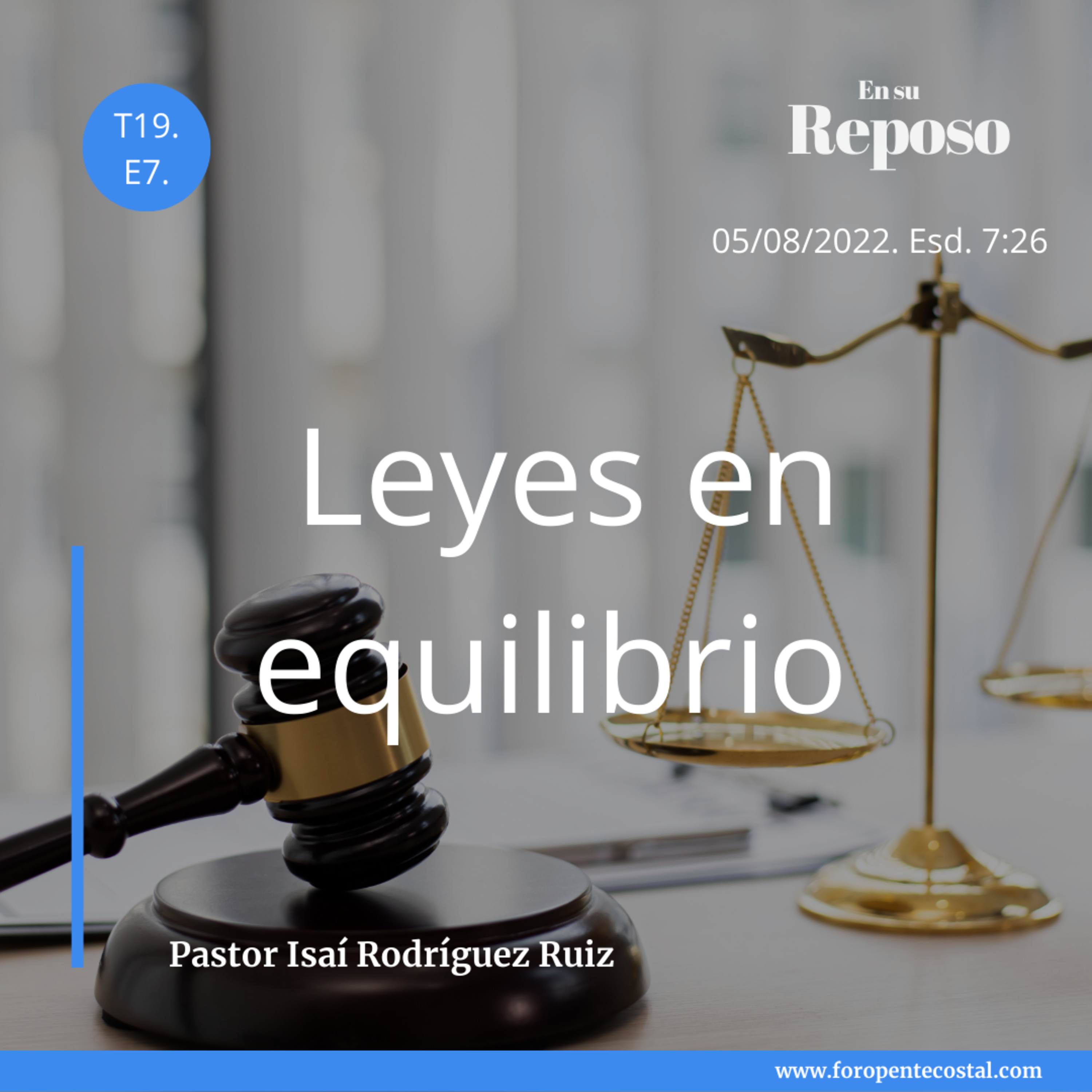En su reposo, con el pastor Isaí Rodríguez Ruiz