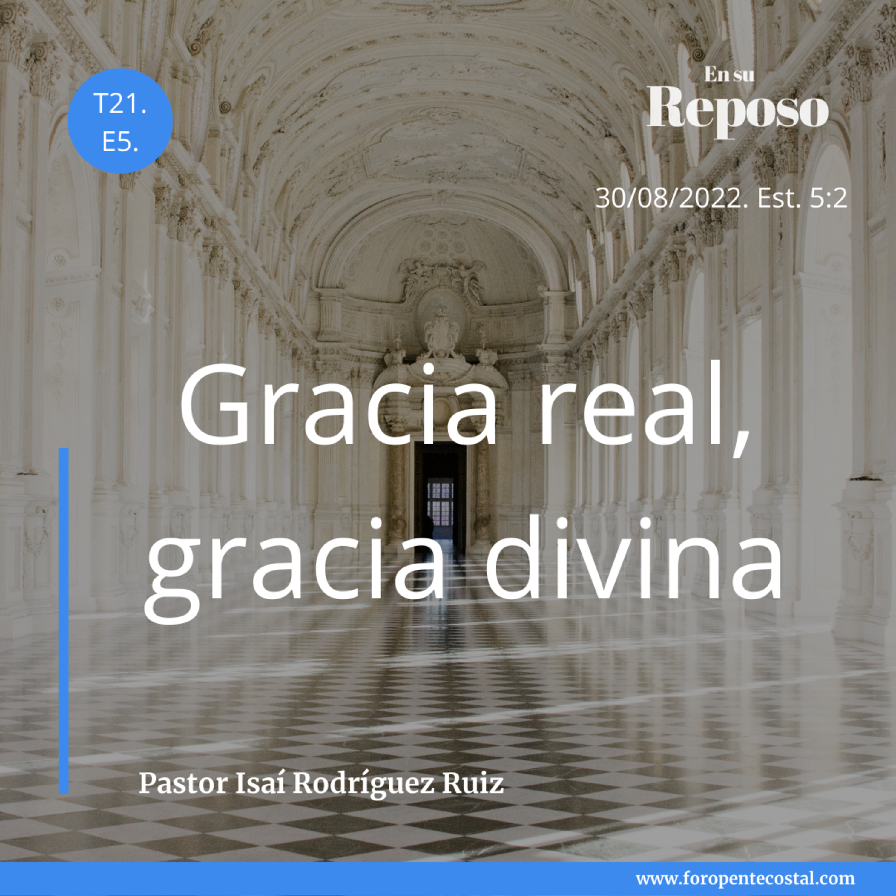 En su reposo, con el pastor Isaí Rodríguez Ruiz