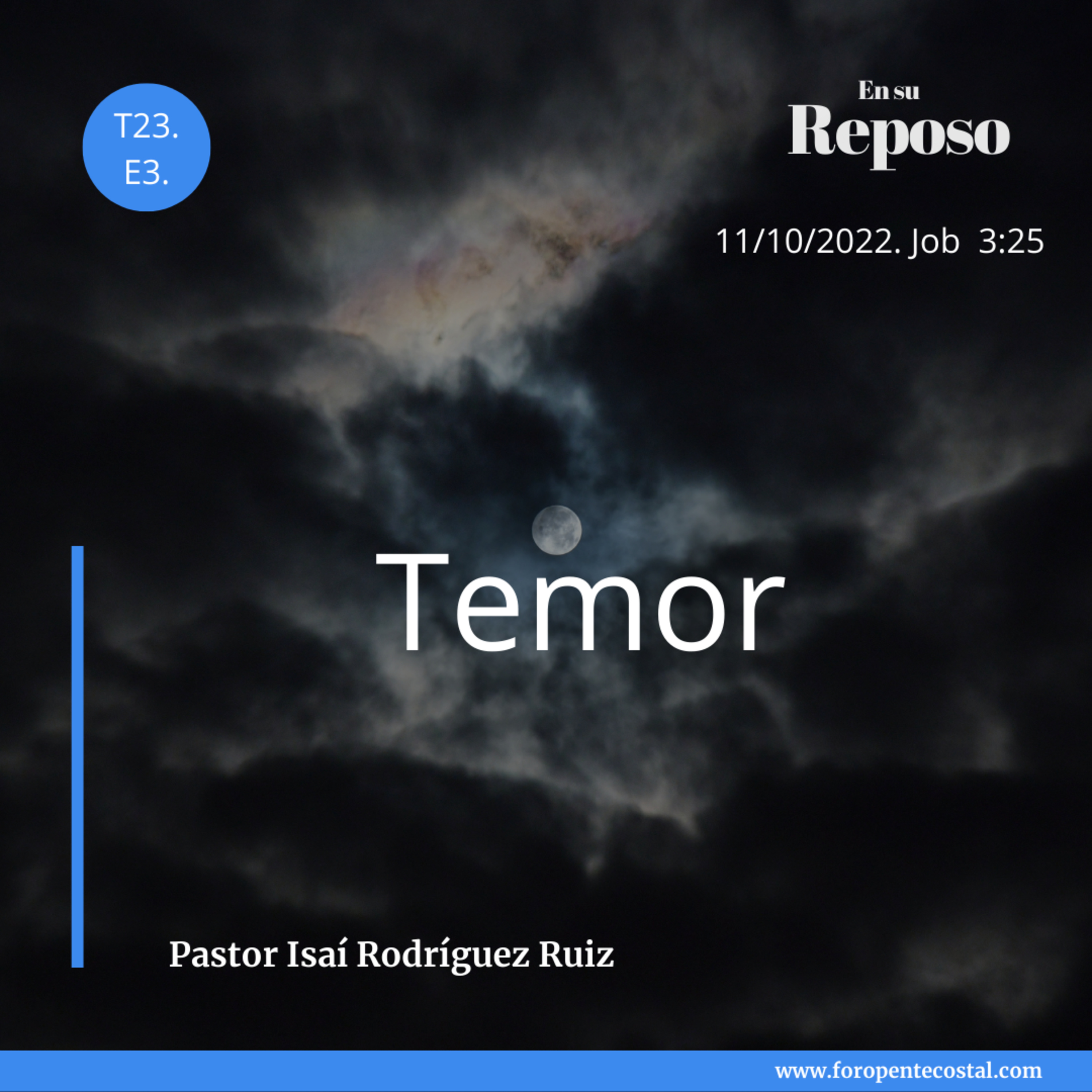 En su reposo, con el pastor Isaí Rodríguez Ruiz