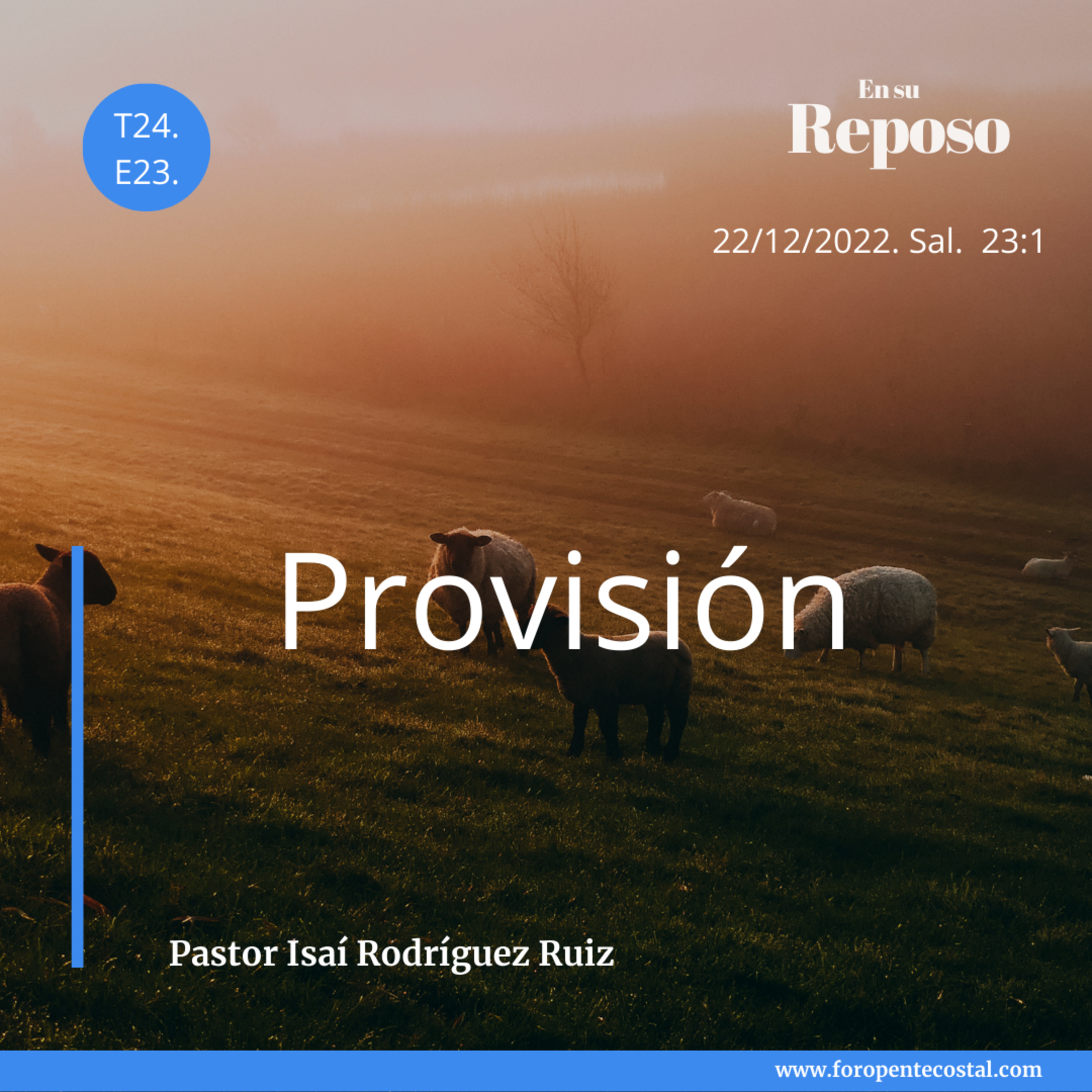 En su reposo, con el pastor Isaí Rodríguez Ruiz