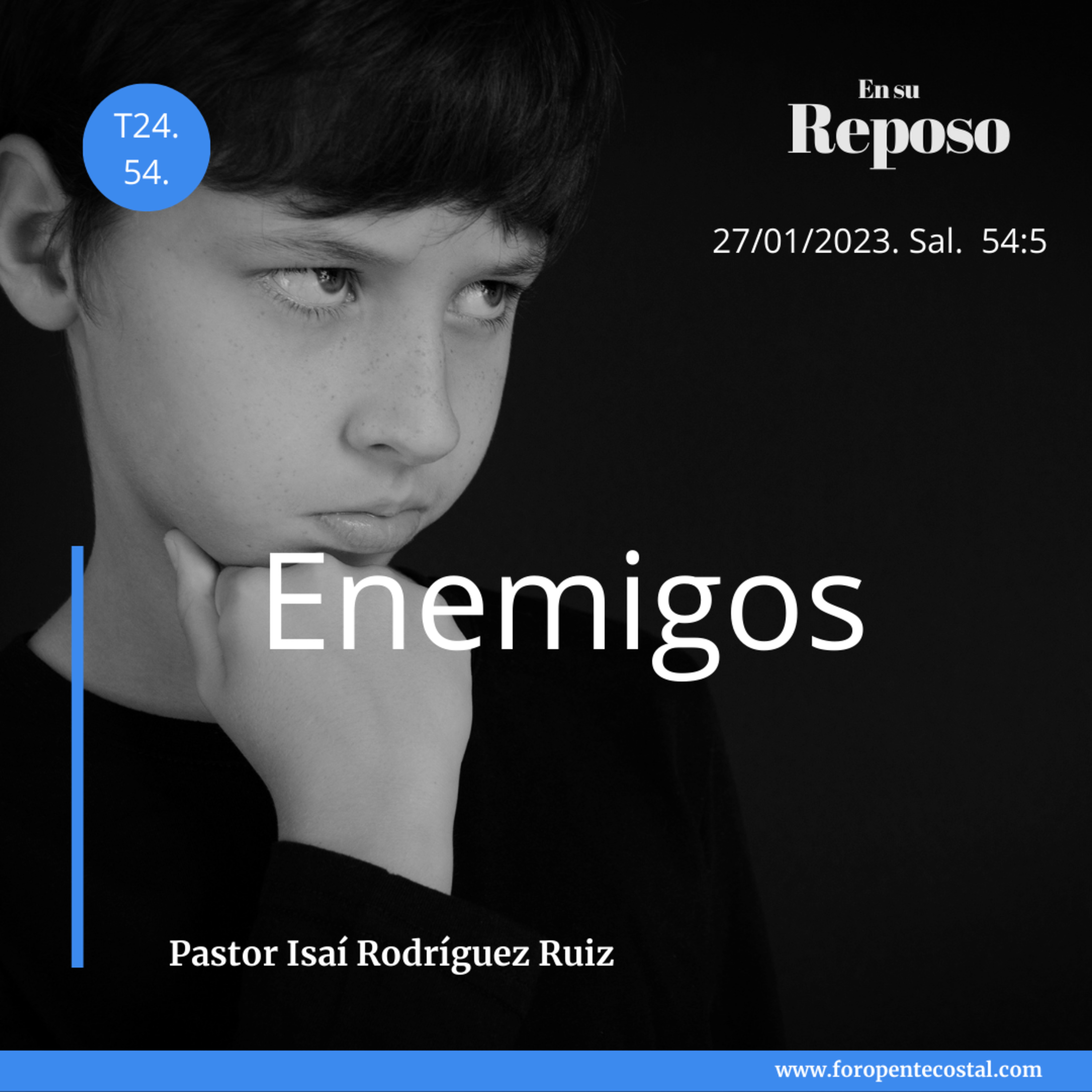 En su reposo, con el pastor Isaí Rodríguez Ruiz