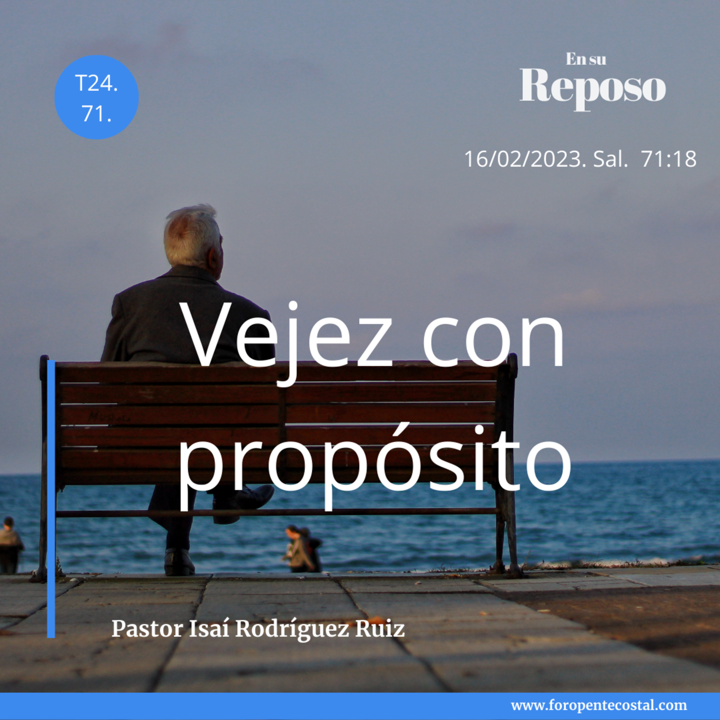En su reposo, con el pastor Isaí Rodríguez Ruiz