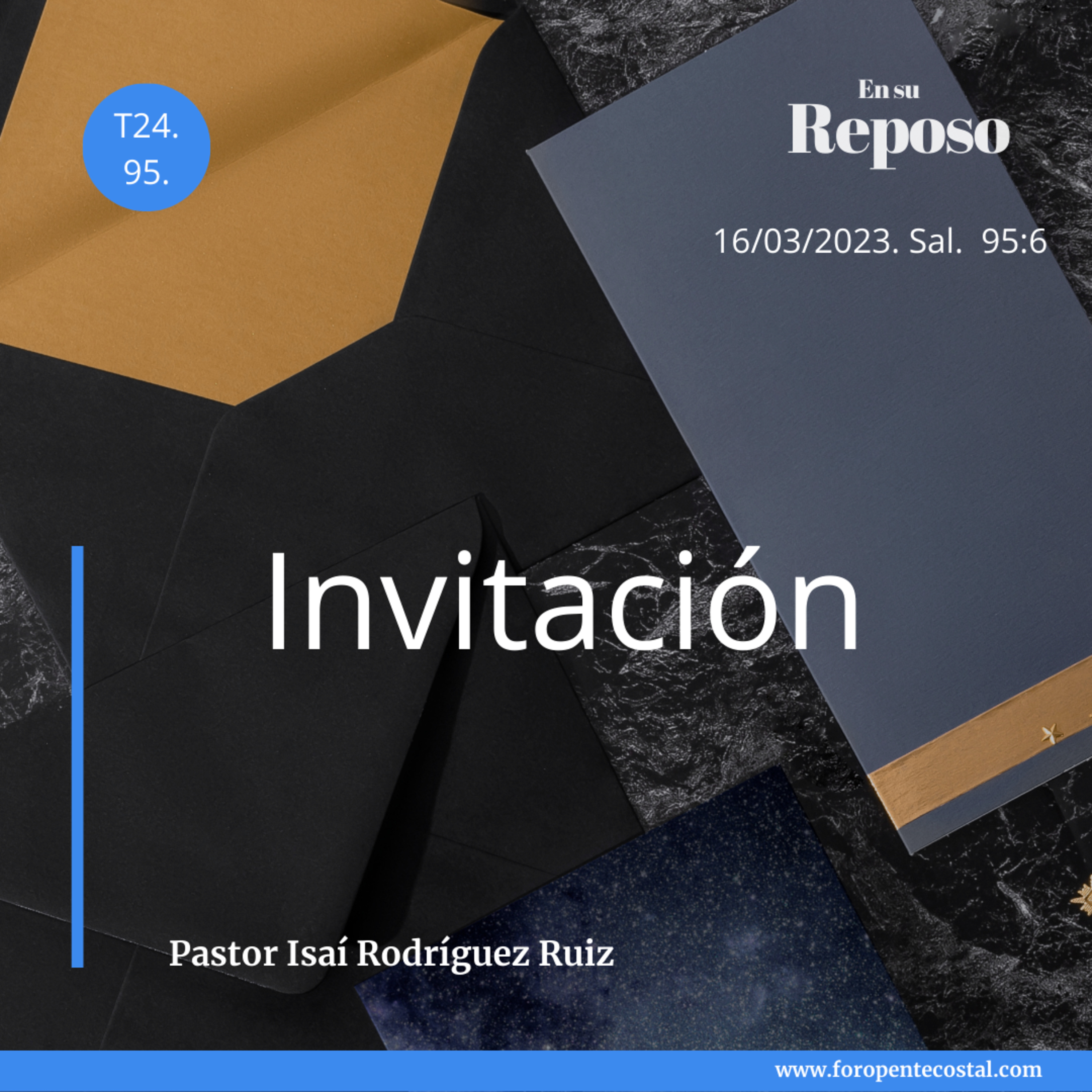 En su reposo, con el pastor Isaí Rodríguez Ruiz