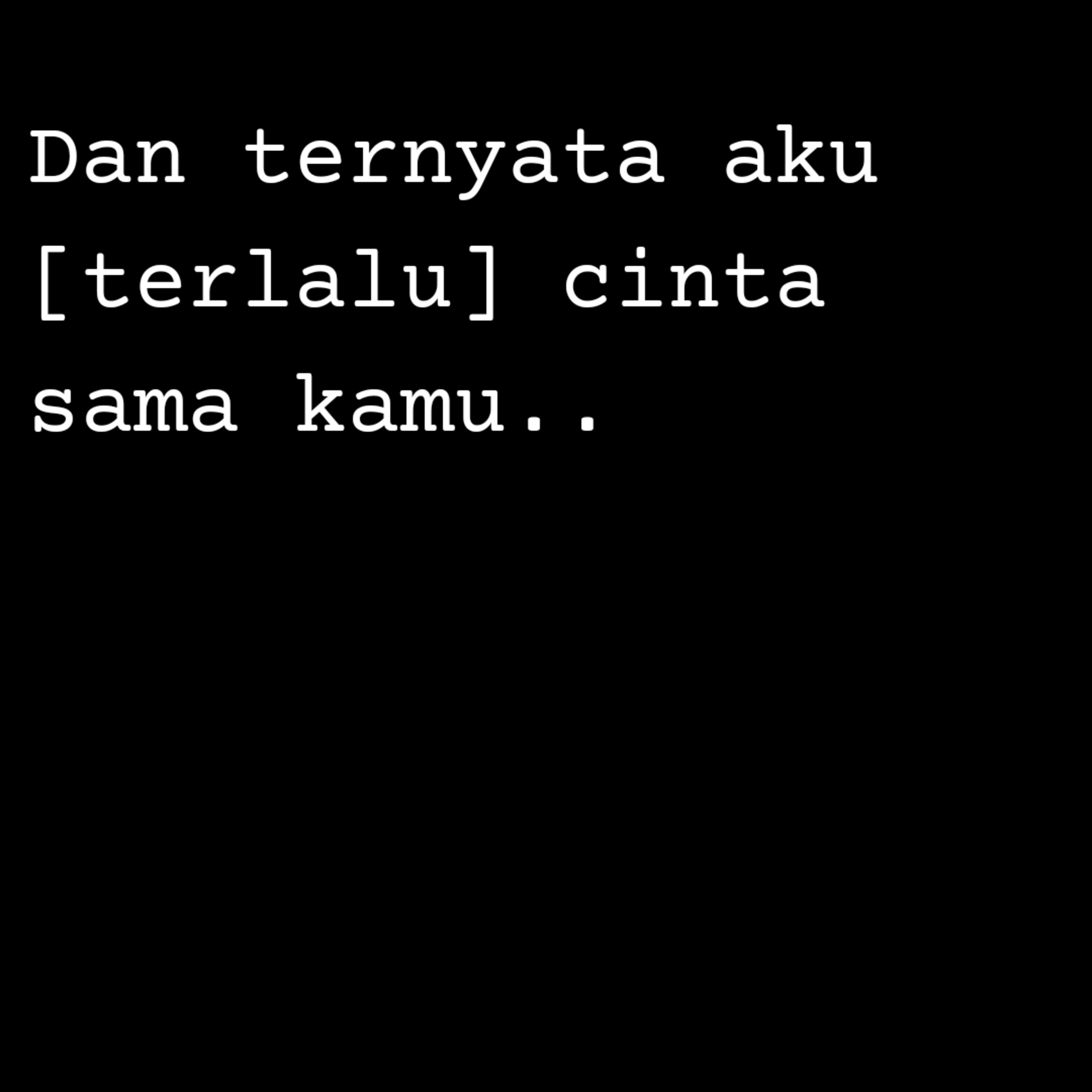 Aku (terlalu) cinta sama kamu episode artwork