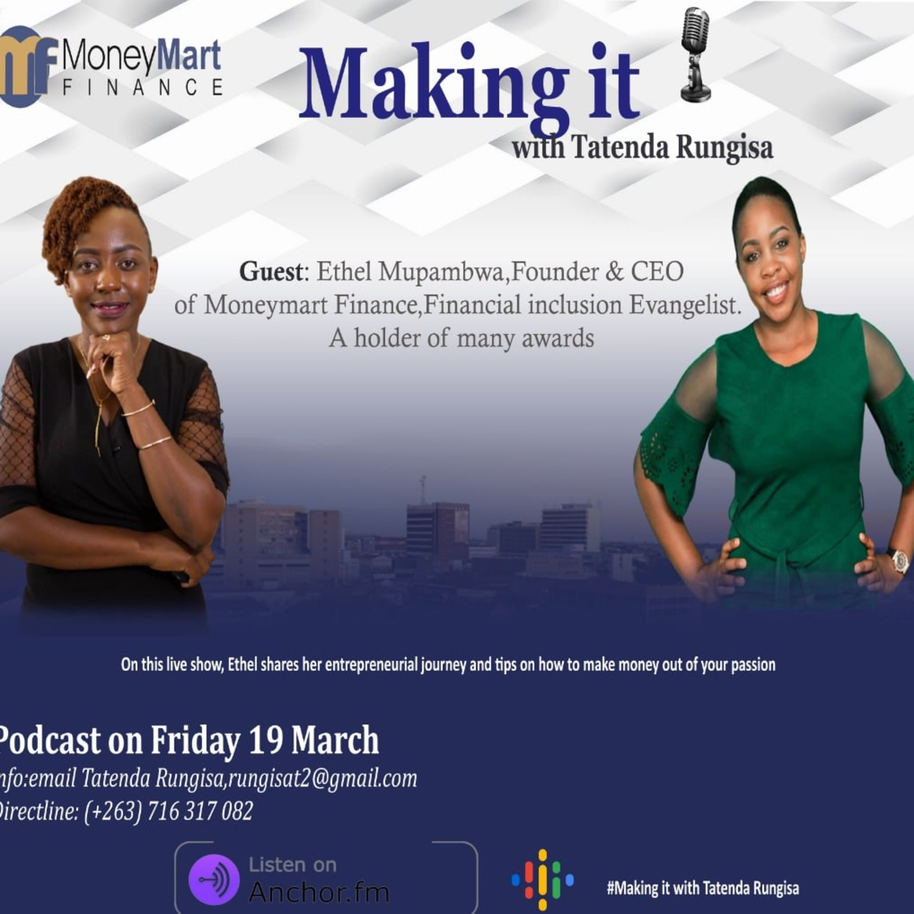 Making it with Tatenda Rungisa