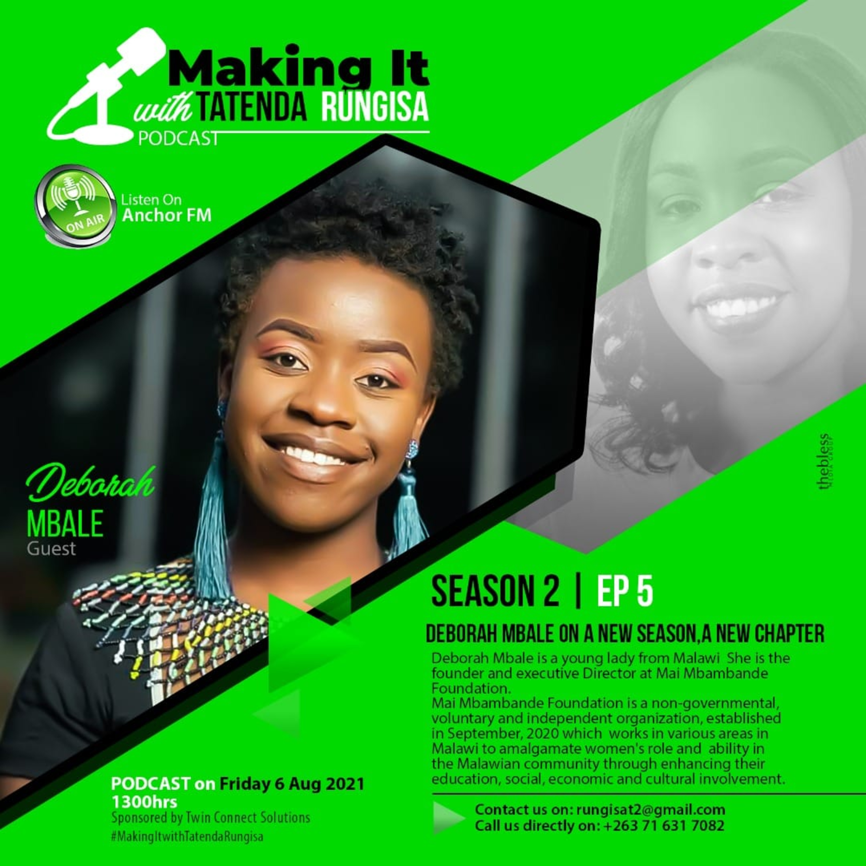 Making it with Tatenda Rungisa
