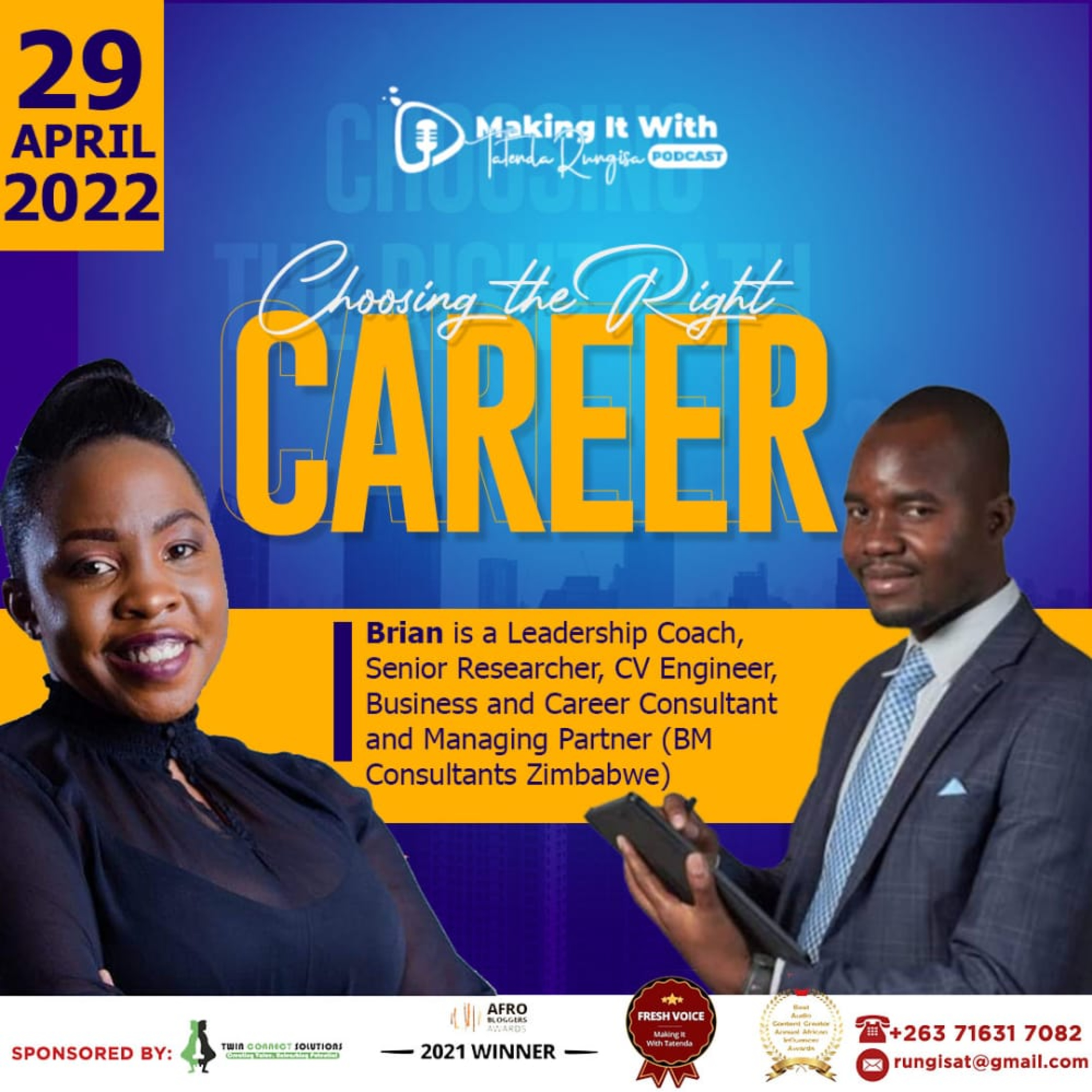 Making it with Tatenda Rungisa