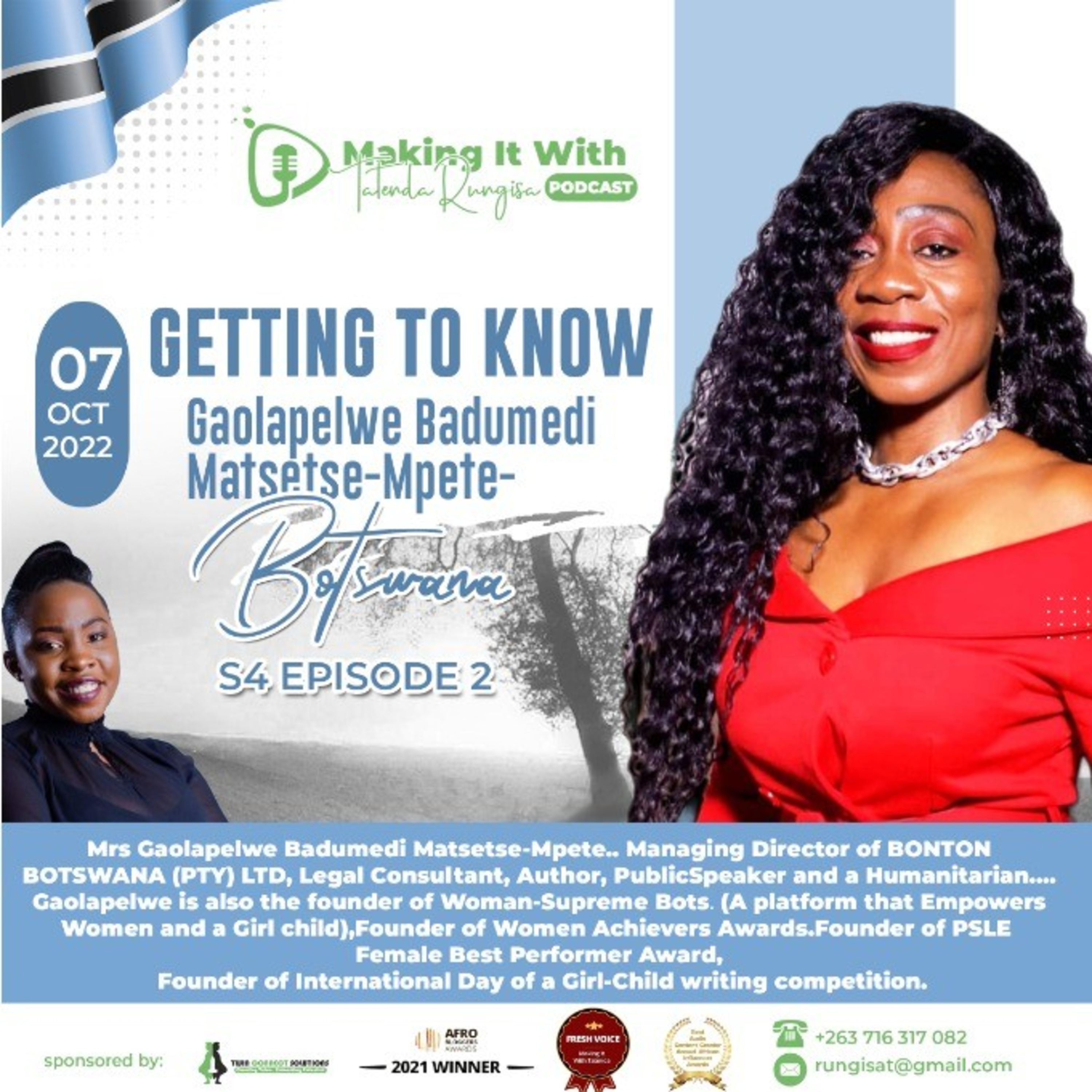 Making it with Tatenda Rungisa