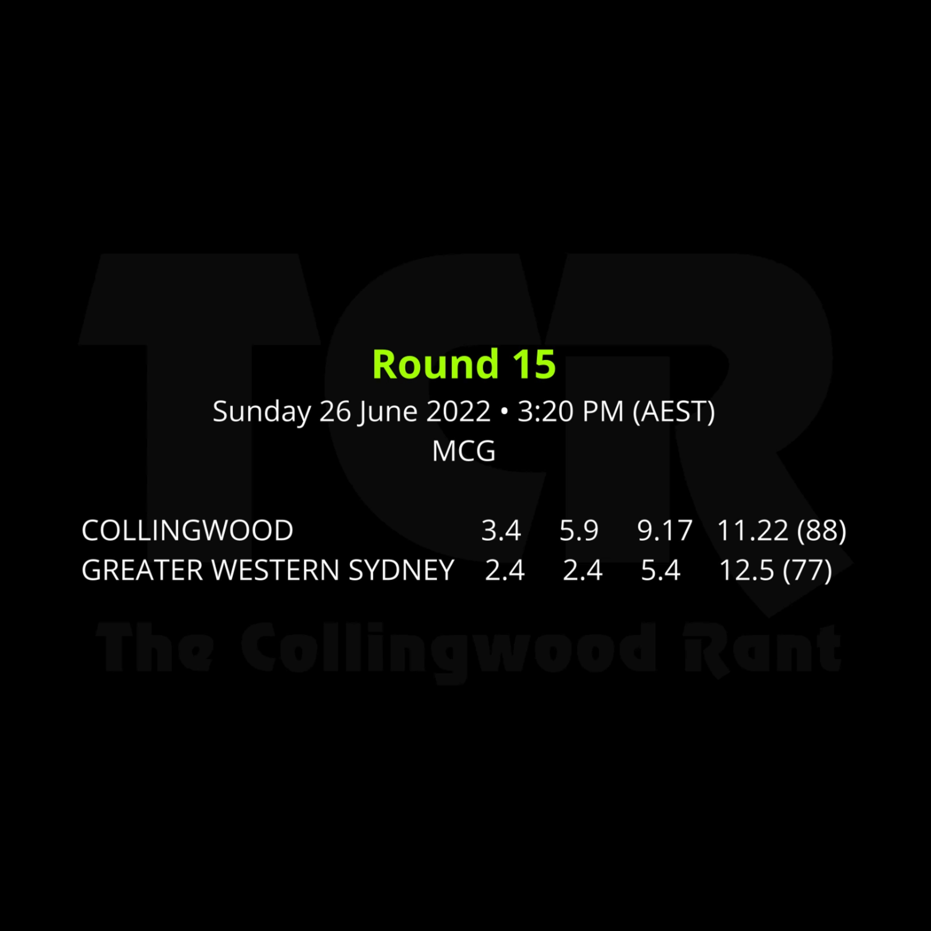 The Collingwood Rant
