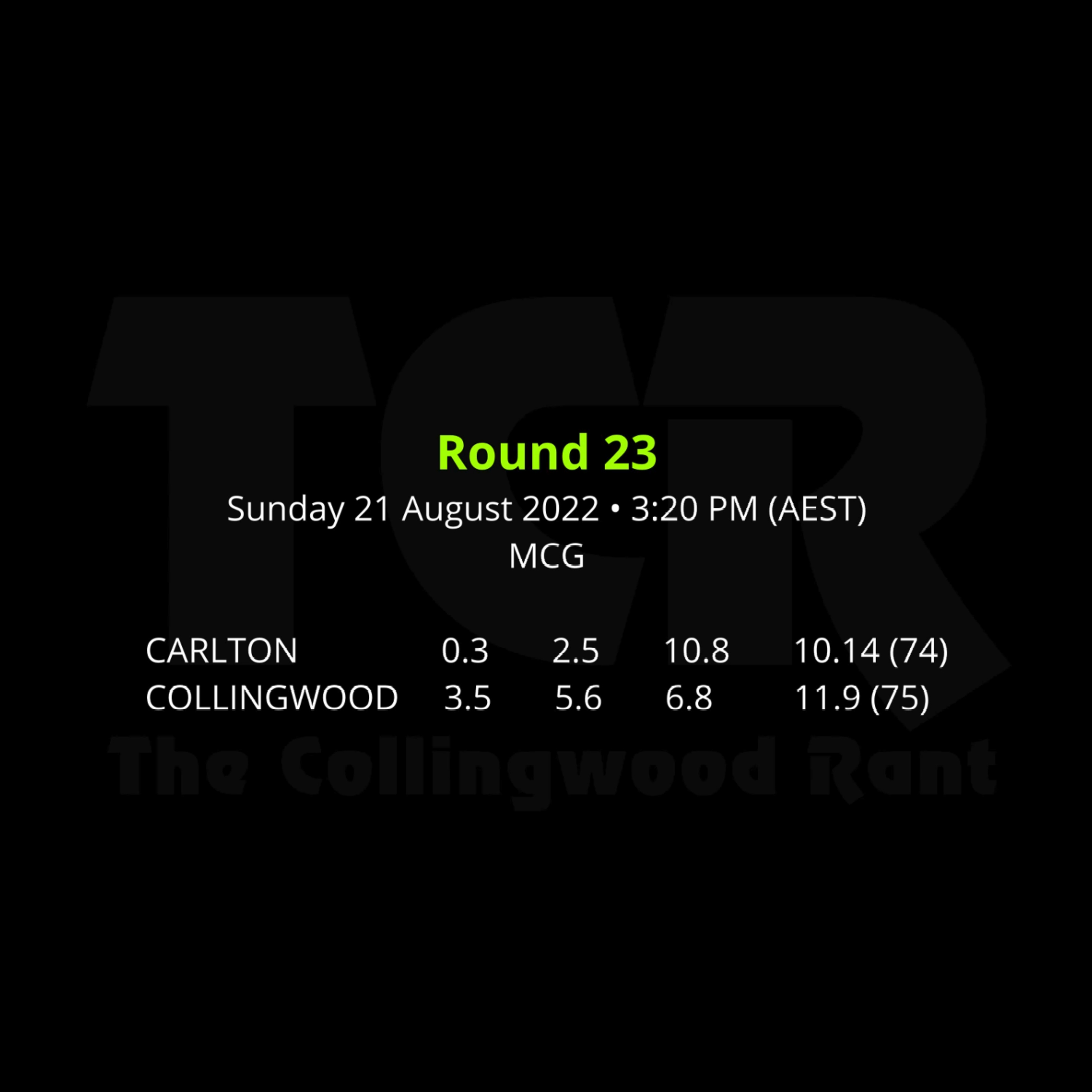 The Collingwood Rant