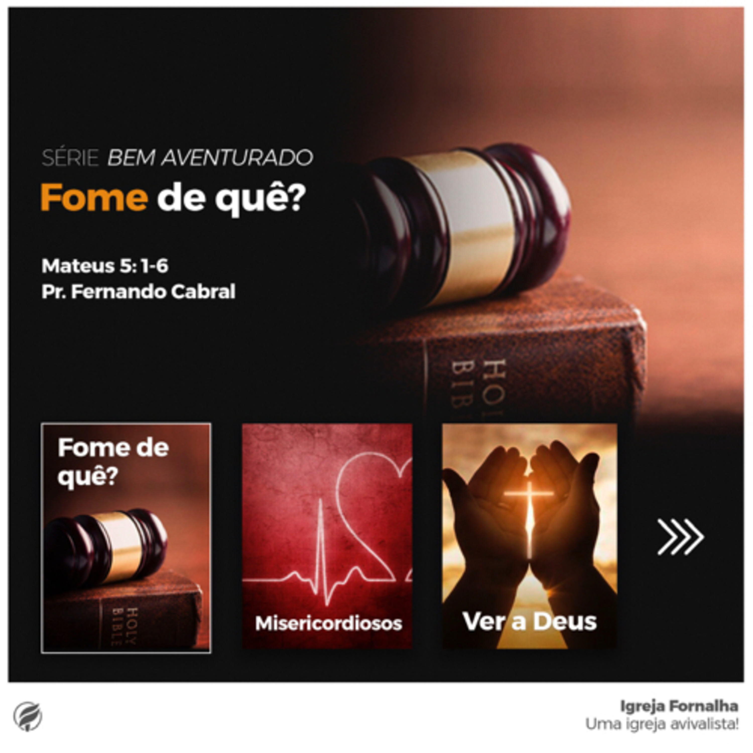 SÉRIE BEM AVENTURADO - Fome de quê? - Mateus 5: 1-6 episode artwork