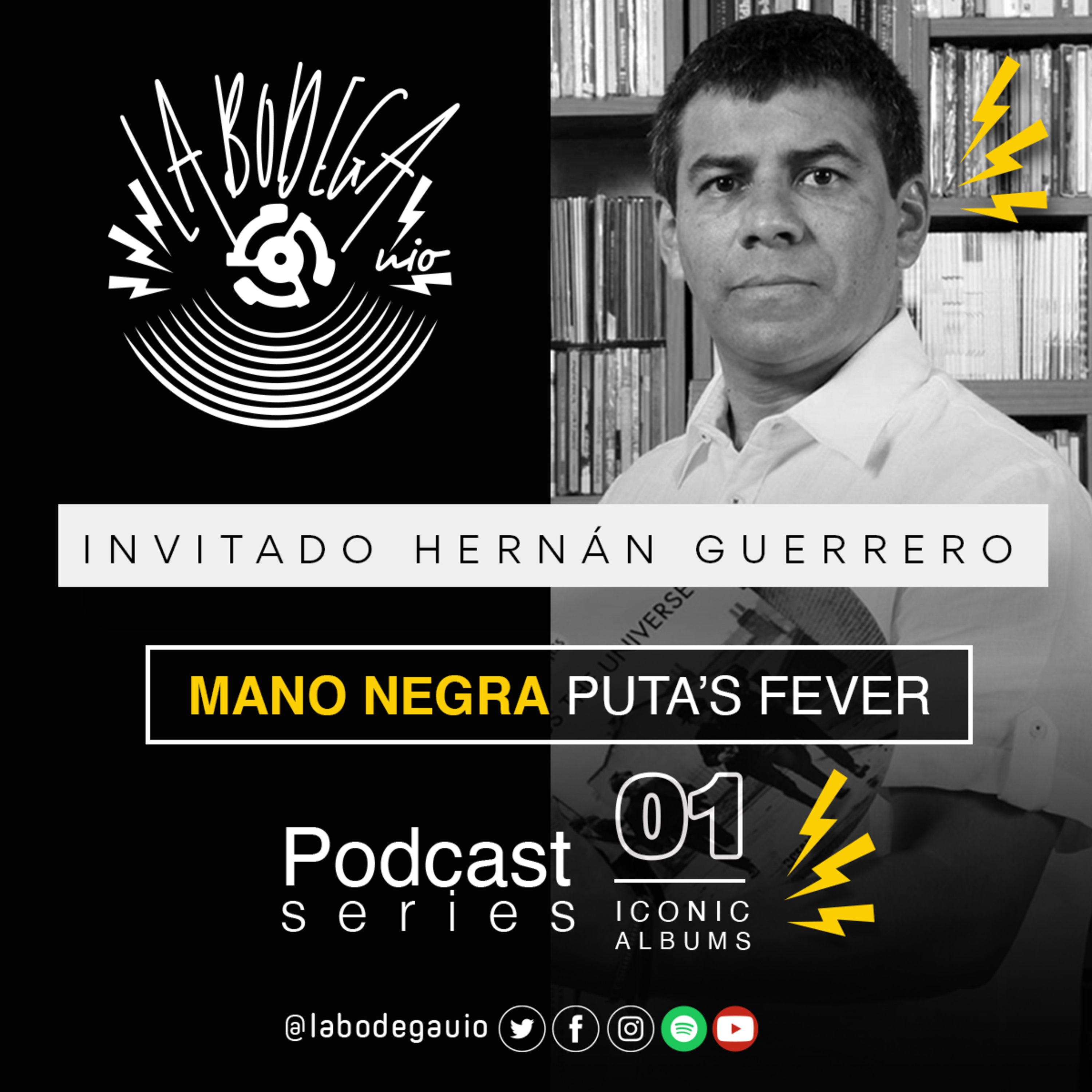 LaBodegaUIO Iconic Albums Podcast Series #1 MANO NEGRA "PUTA'S FEVER" episode artwork