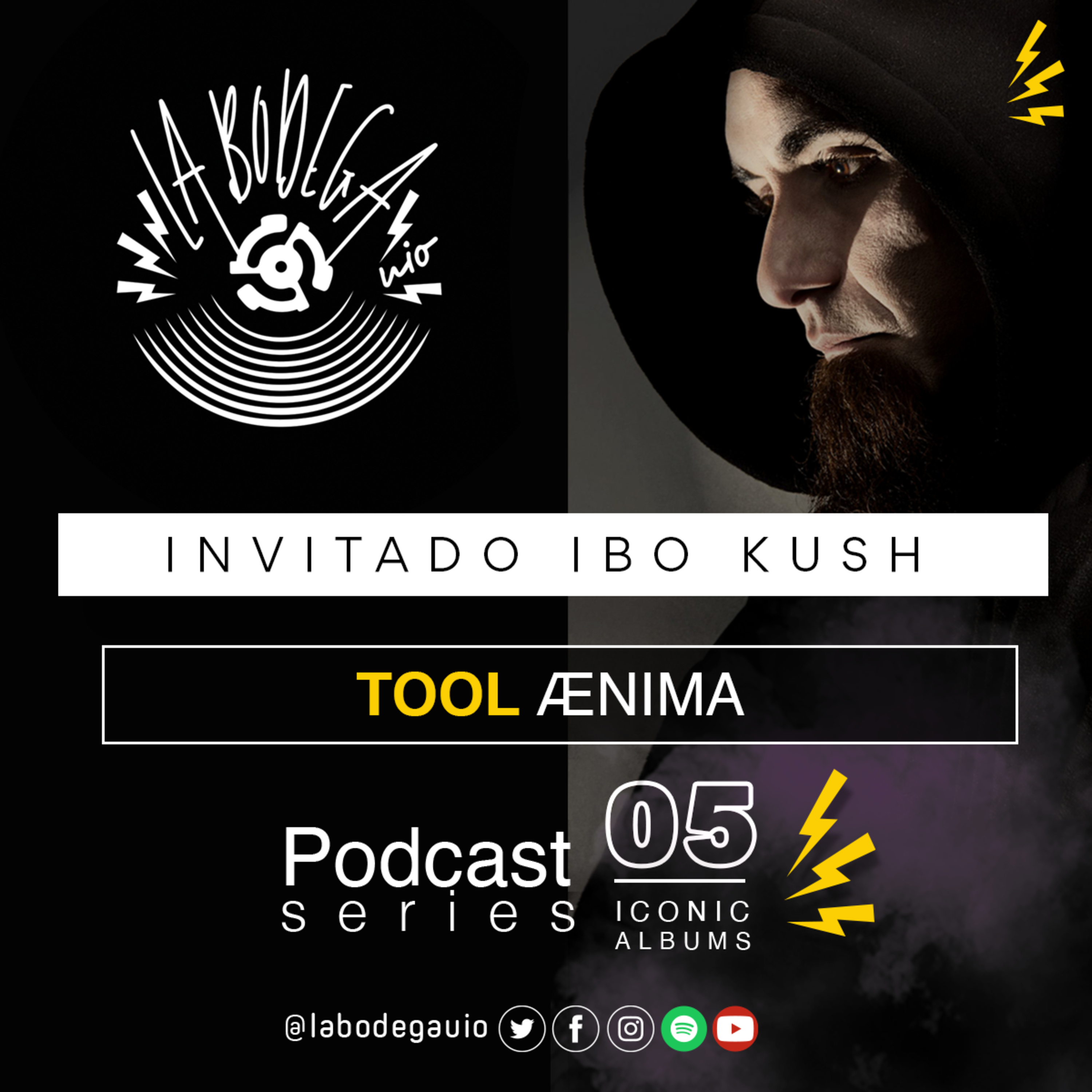 LaBodegaUIO Iconic Albums Podcast Series #5 TOOL “ÆNIMA” episode artwork