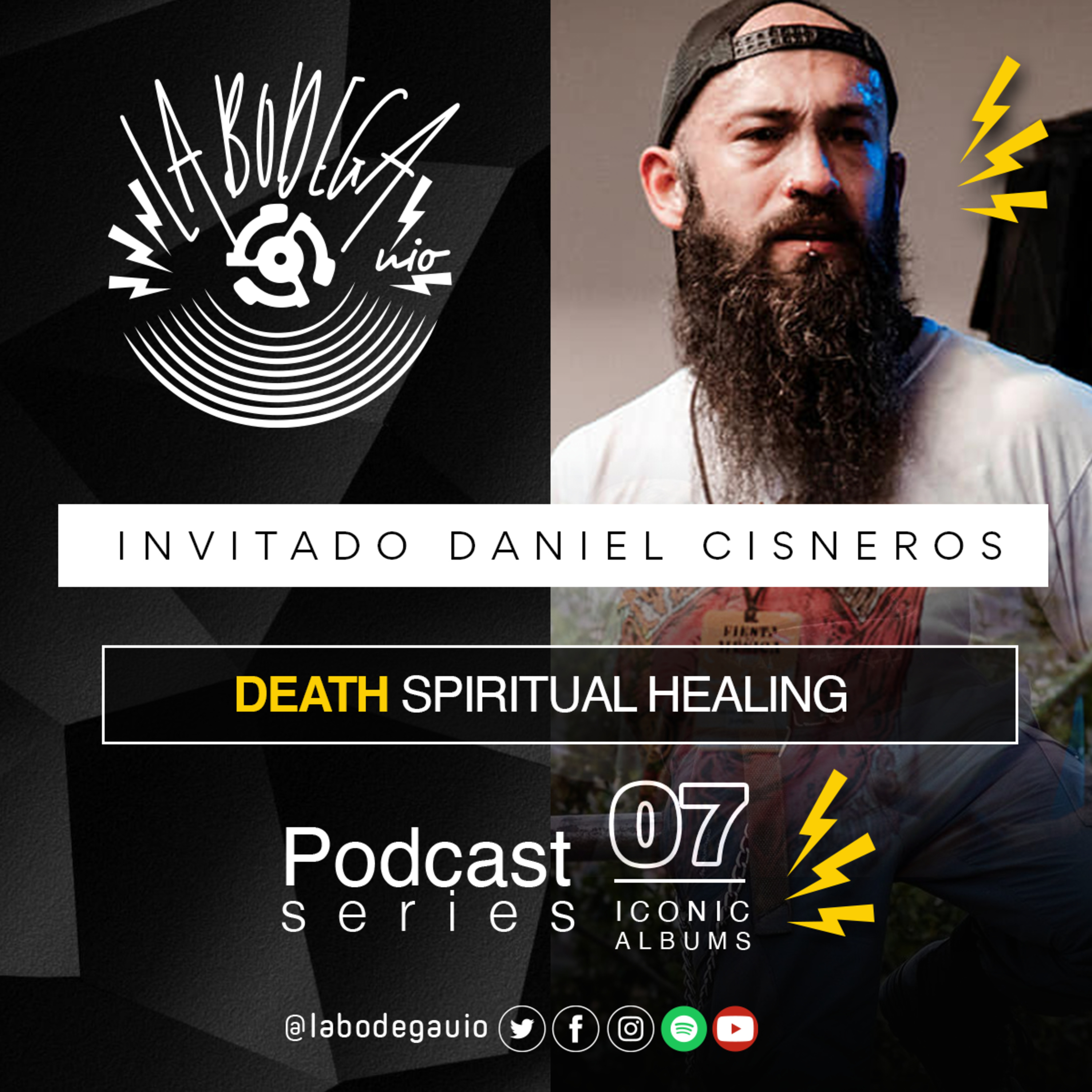 LaBodegaUIO Iconic Albums Podcast Series #7 DEATH “SPIRITUAL HEALING” episode artwork