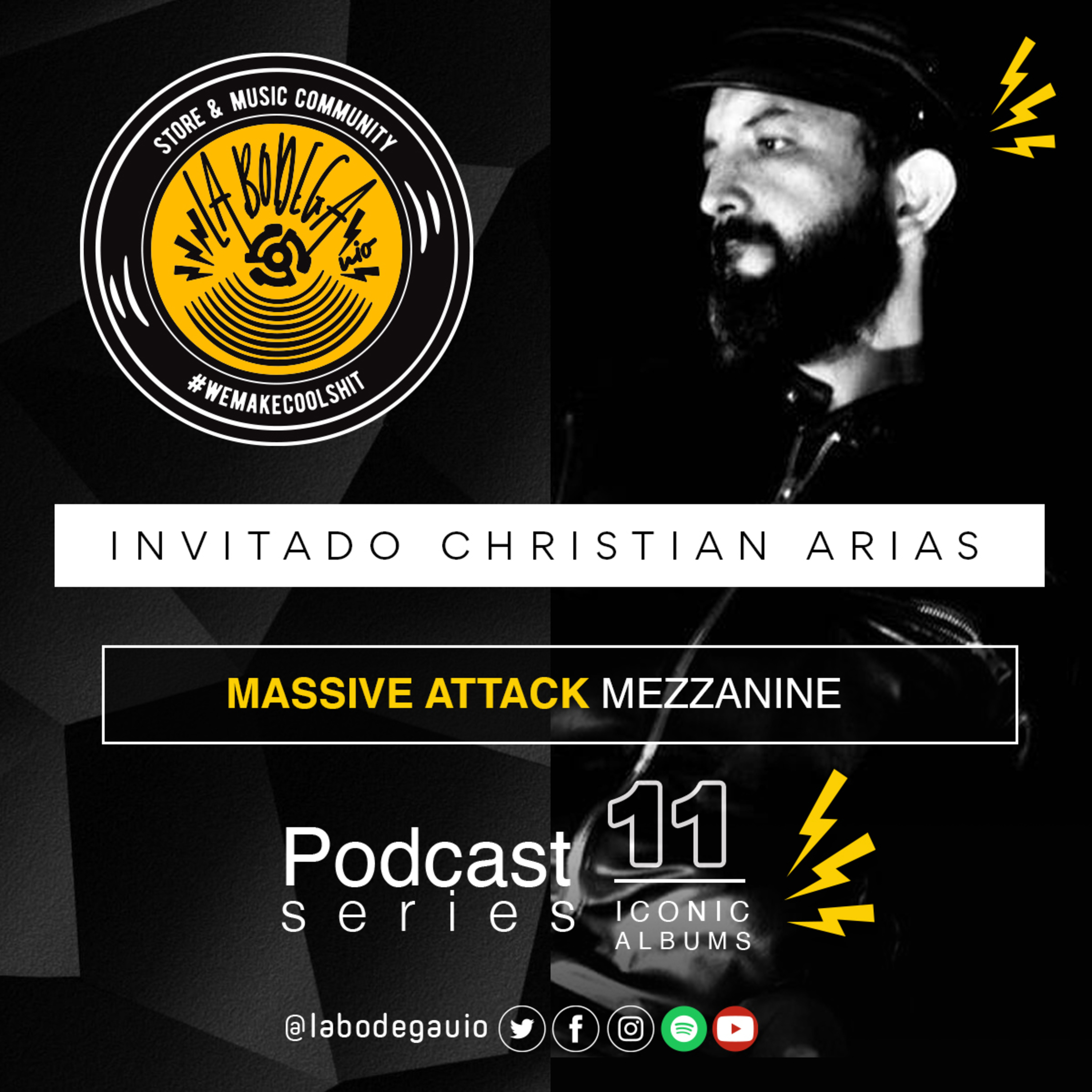 LaBodegaUIO Iconic Albums Podcast Series #11 MASSIVE ATTACK “MEZZANINE” episode artwork