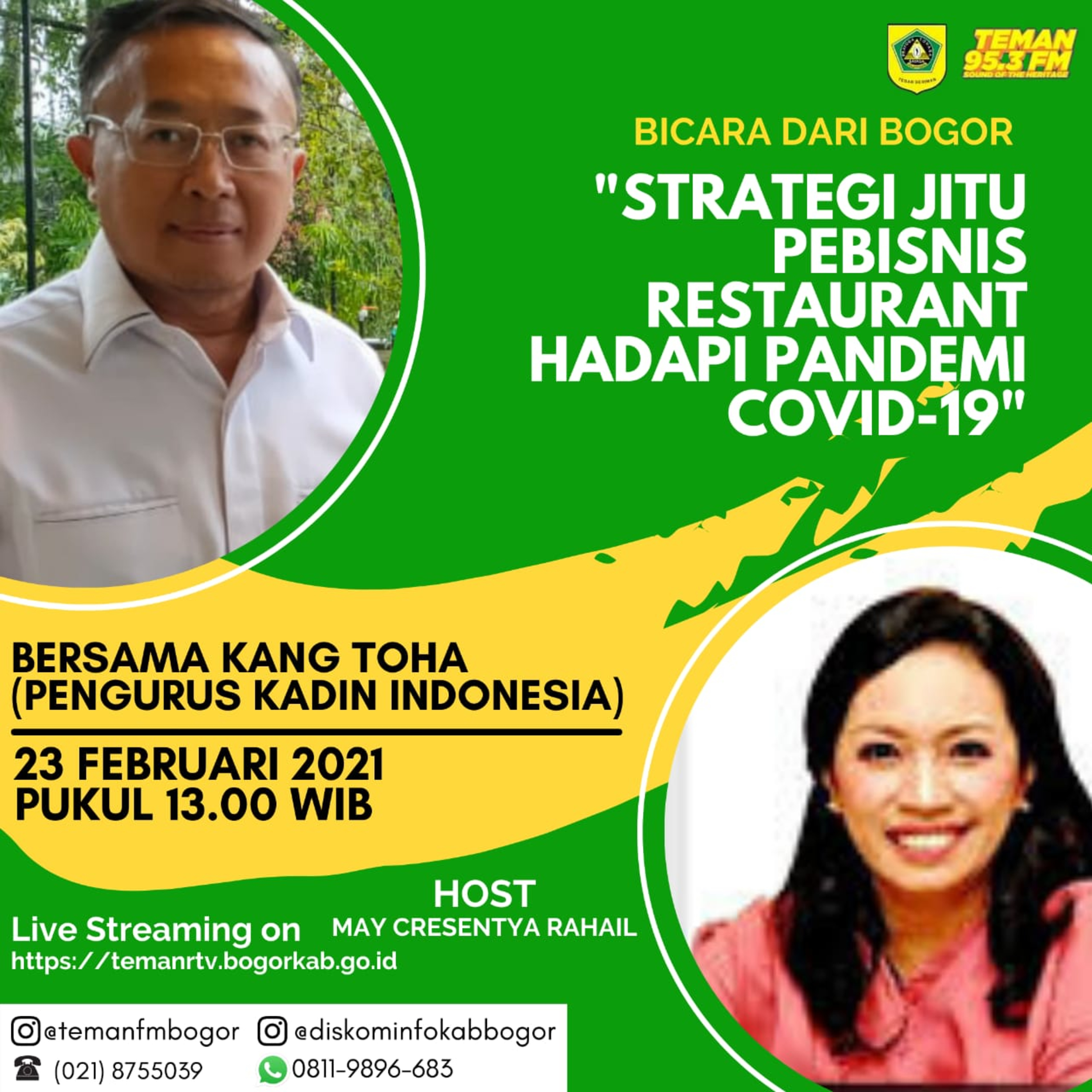#02 Bicara Dari Bogor - Strategi Jitu Pebisnis Restaurant Hadapi Pandemi Covid-19 bersama Kang Toha