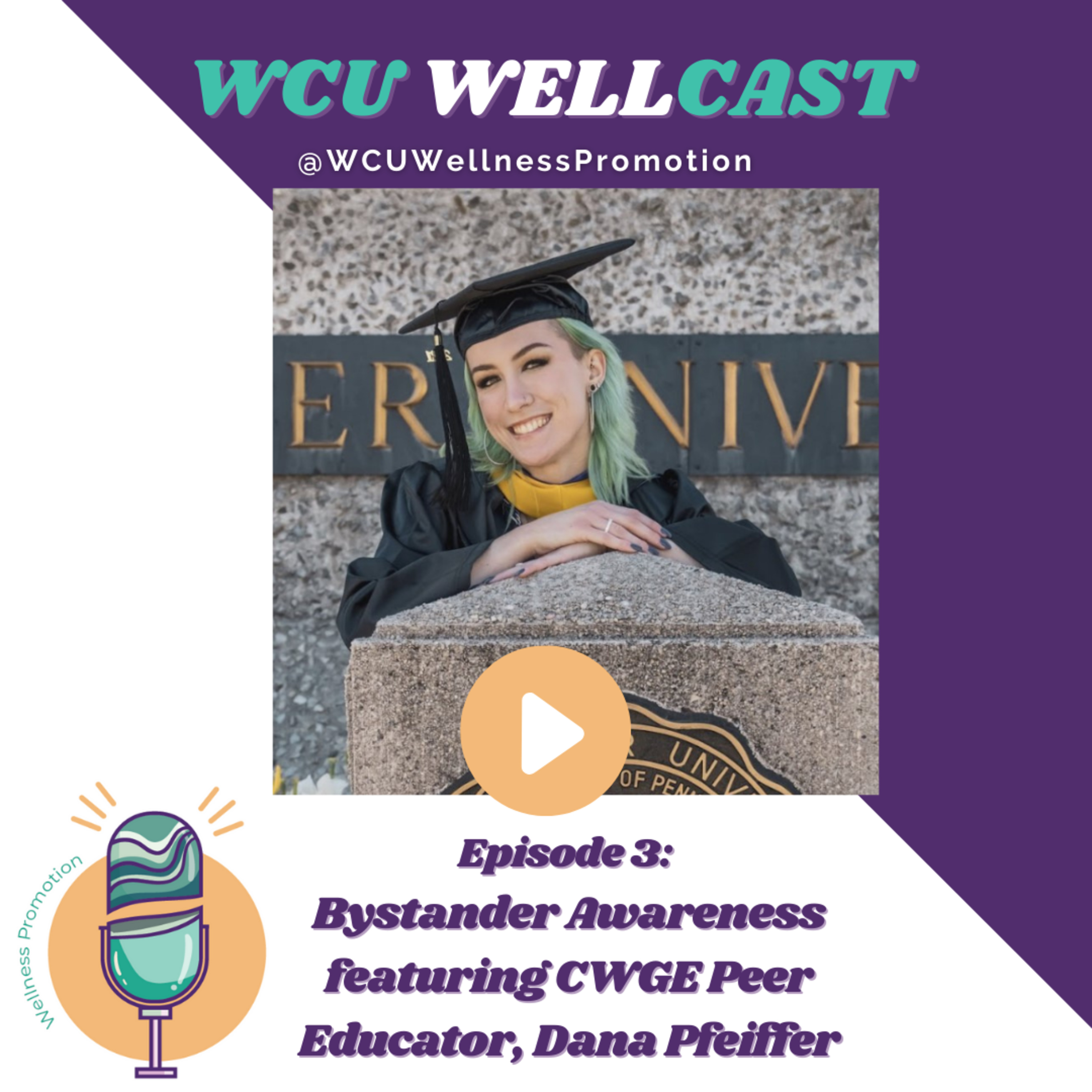 WCU Wellcast Ep 3: Bystander Awareness ft. CWGE Peer Educator, Dana Pfeiffer