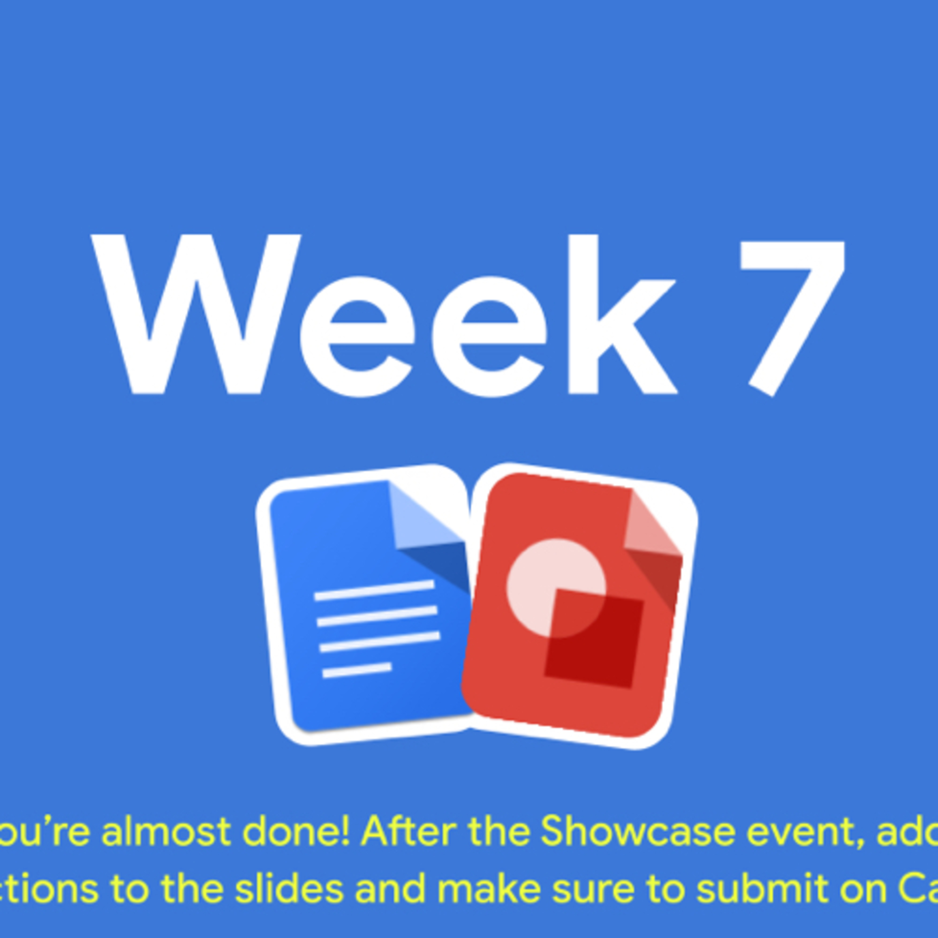 #009: Week 7: You’re almost to the end! episode artwork