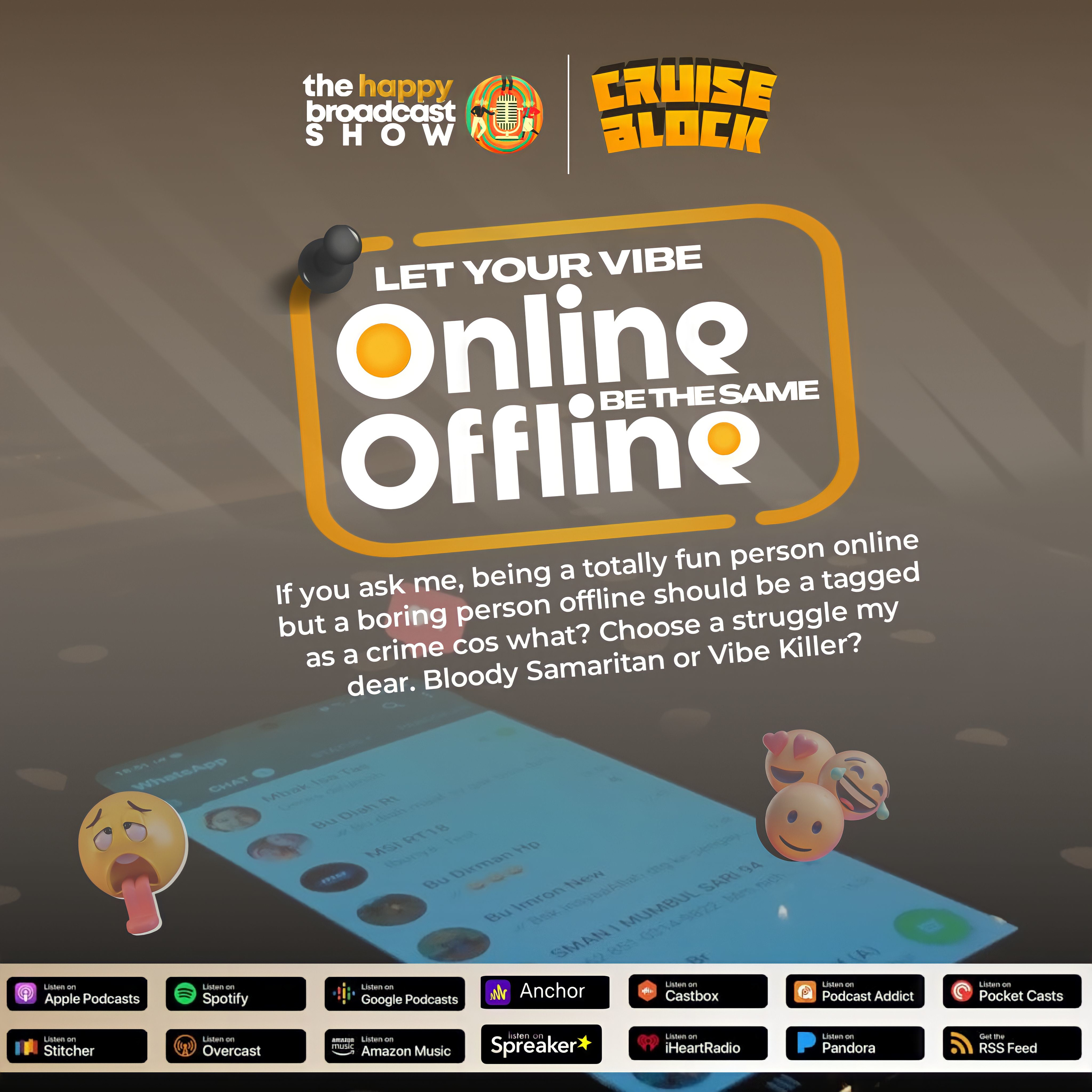 Let Your Vibe Online Be The Same Offline Hosted by Gindee and Tamilore.
