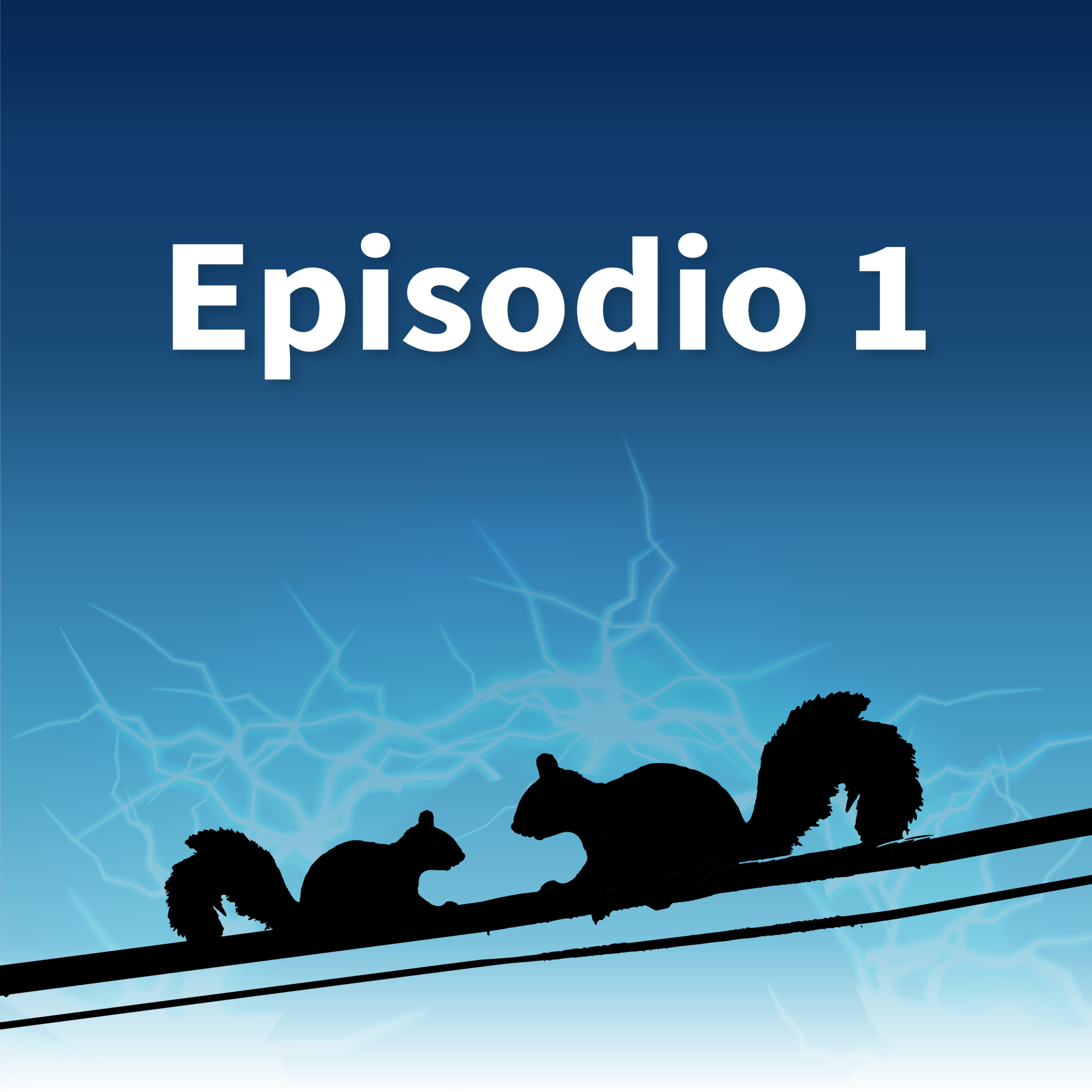 Las ardillas en el cable
