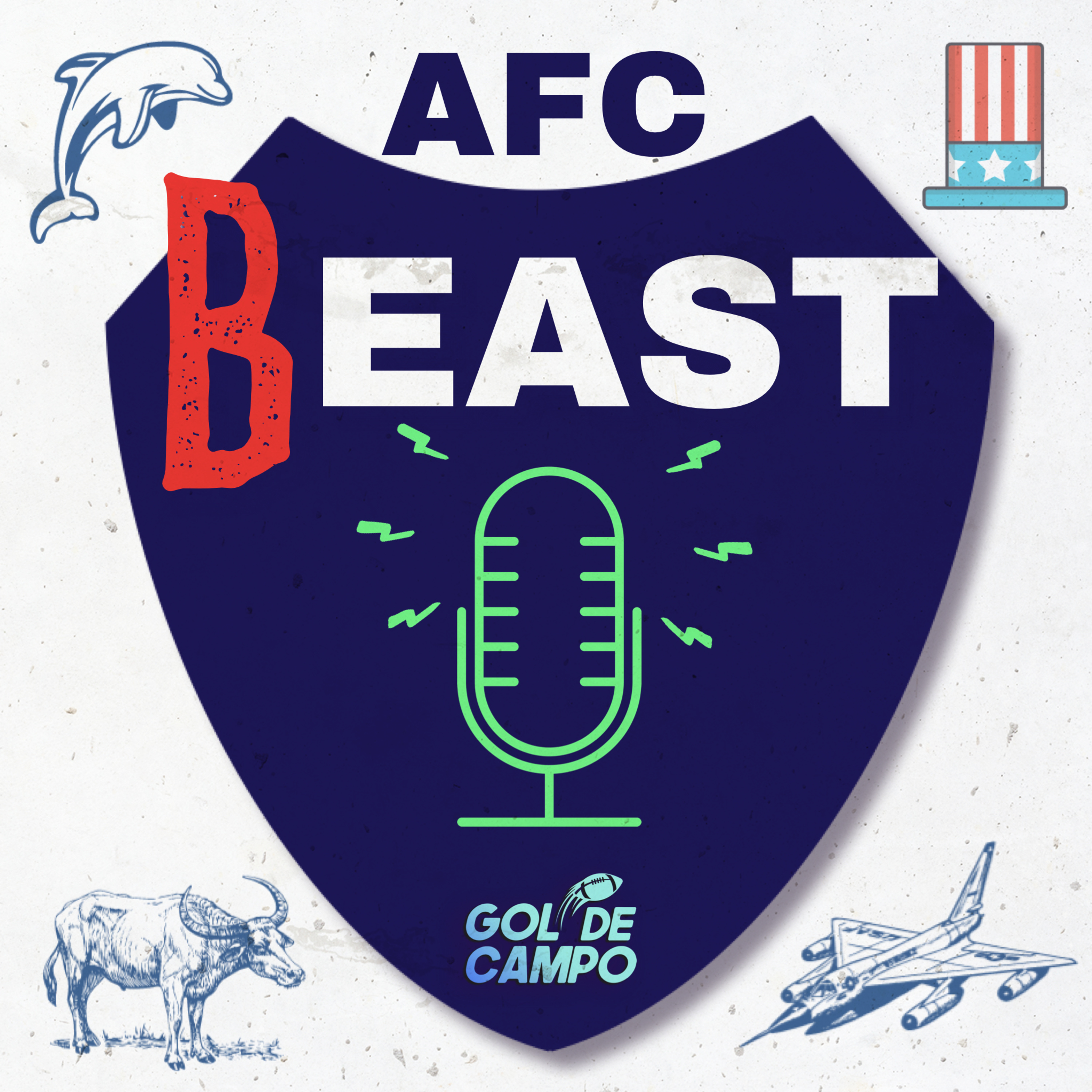 241 - AFC BEAST - ¿Matt Patricia OC de Patriots? | Over/Under de la AFC East episode artwork