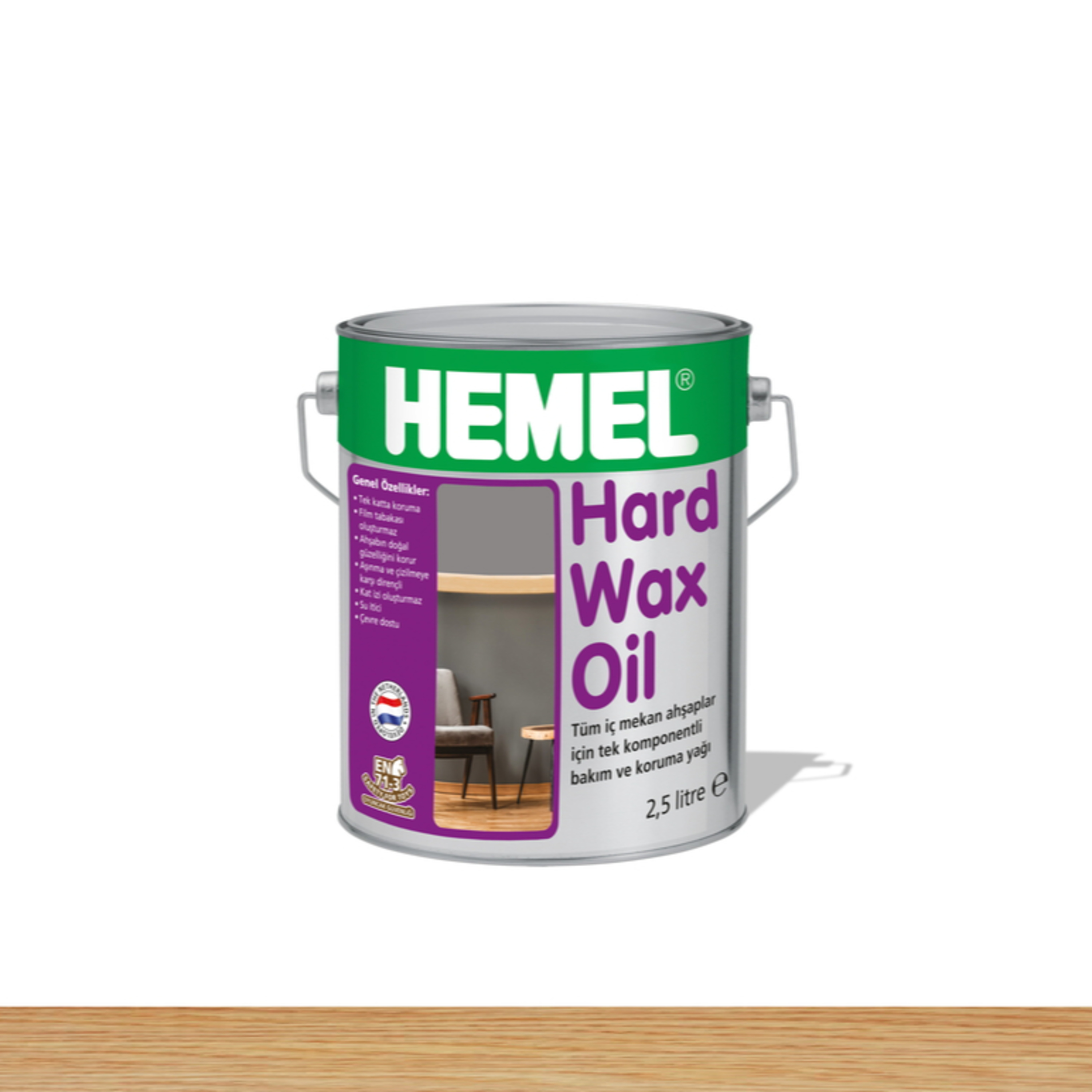 Ahşap Mobilya ve Parkeler İçin Doğal Ahşap Bakım Yağı Hemel Hardwax Oil
