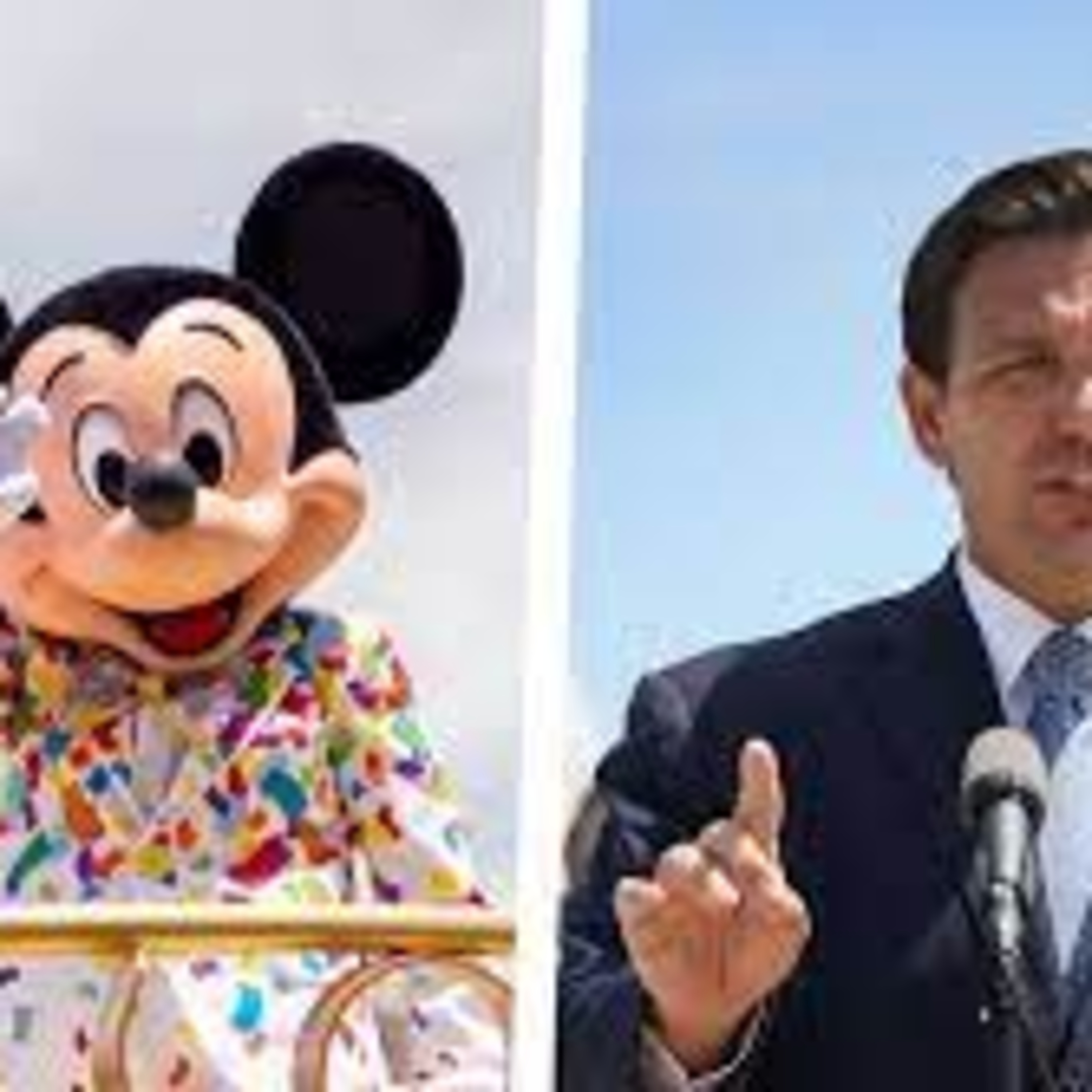 Ron Desantis makes Disney pay taxes episode artwork