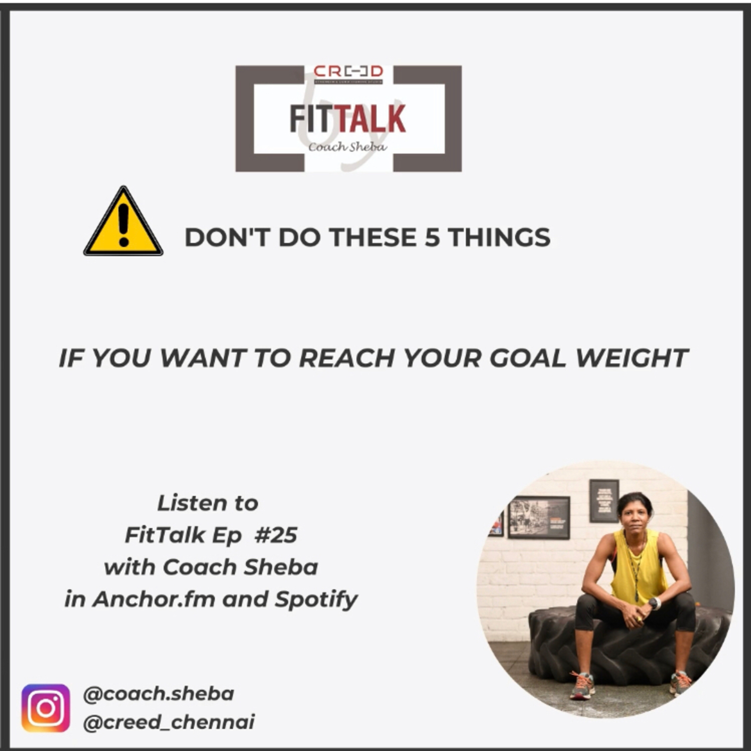 FITtalk with coach Sheba