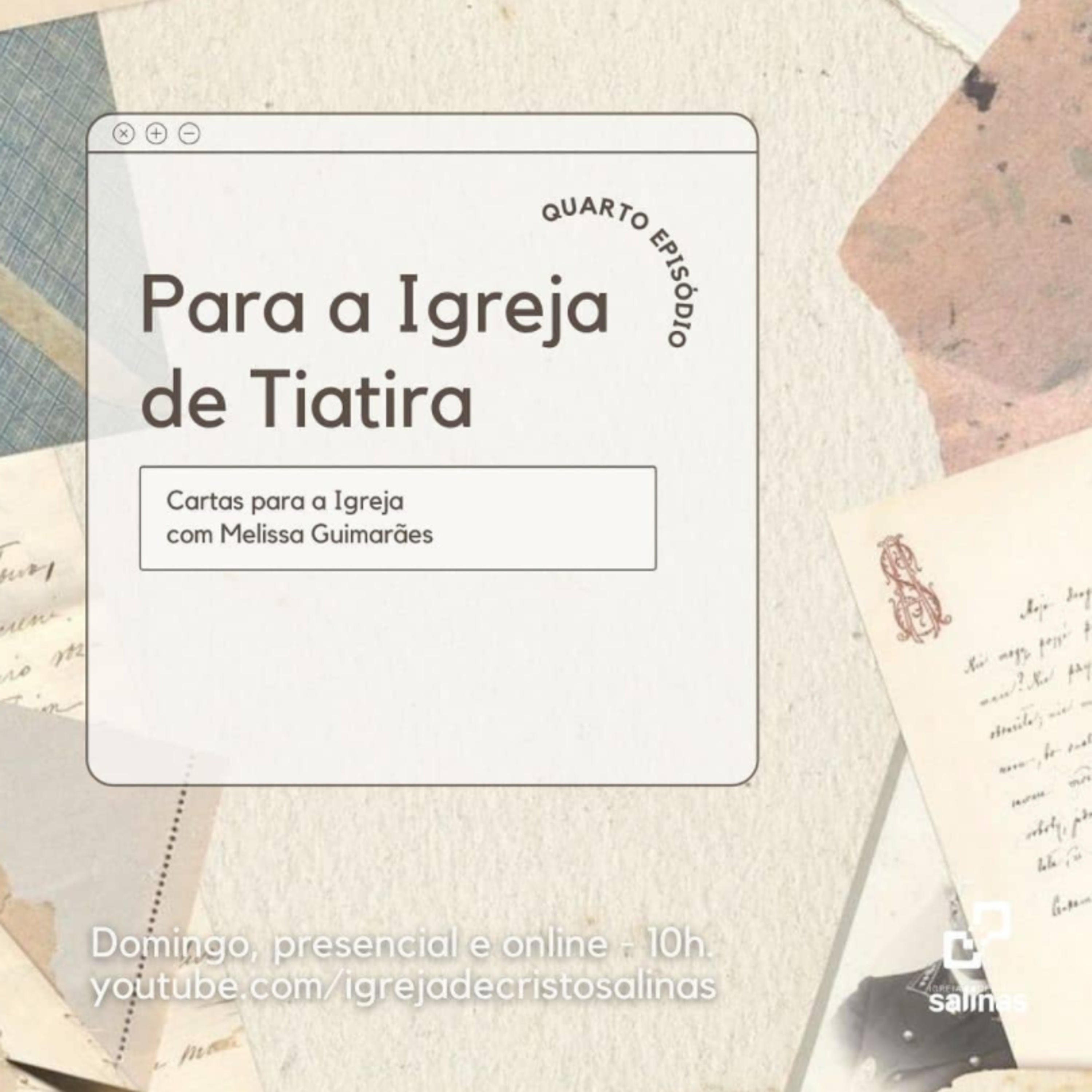Série: CARTAS PARA A IGREJA - Episódio 4 - Para a Igreja de Tiatira 27/06/2021 episode artwork