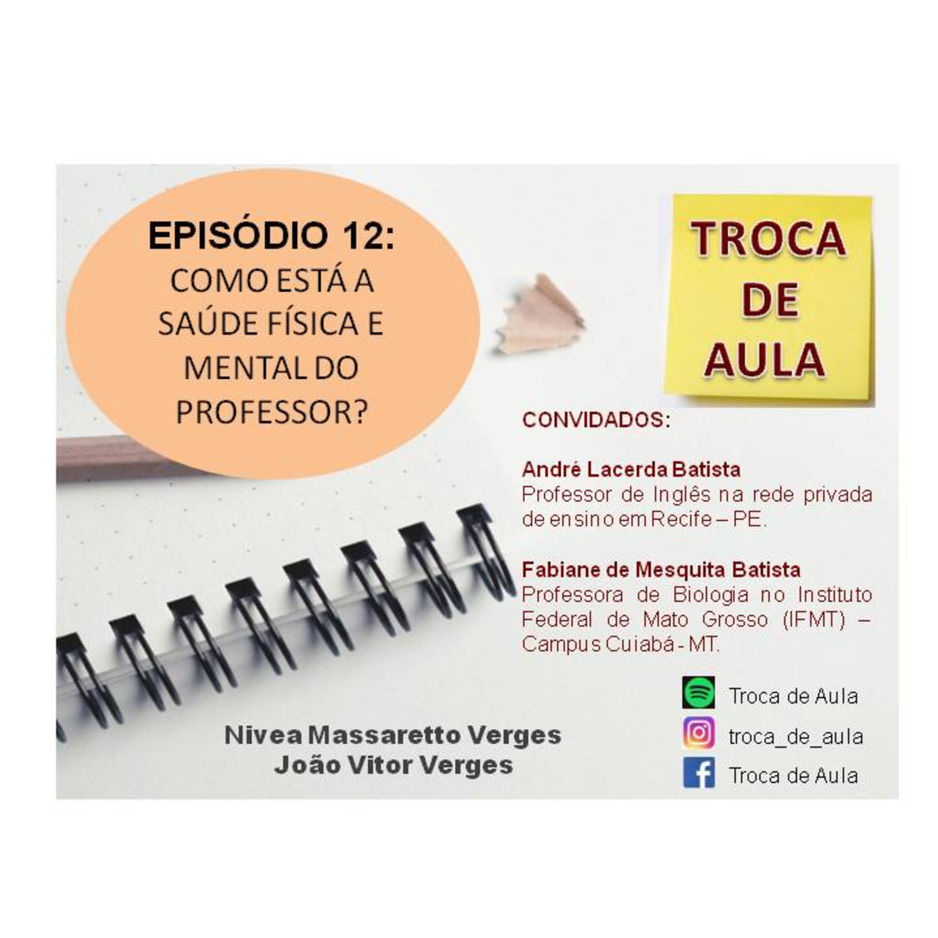 Episódio 12 - Como está a saúde física e mental do professor? episode artwork