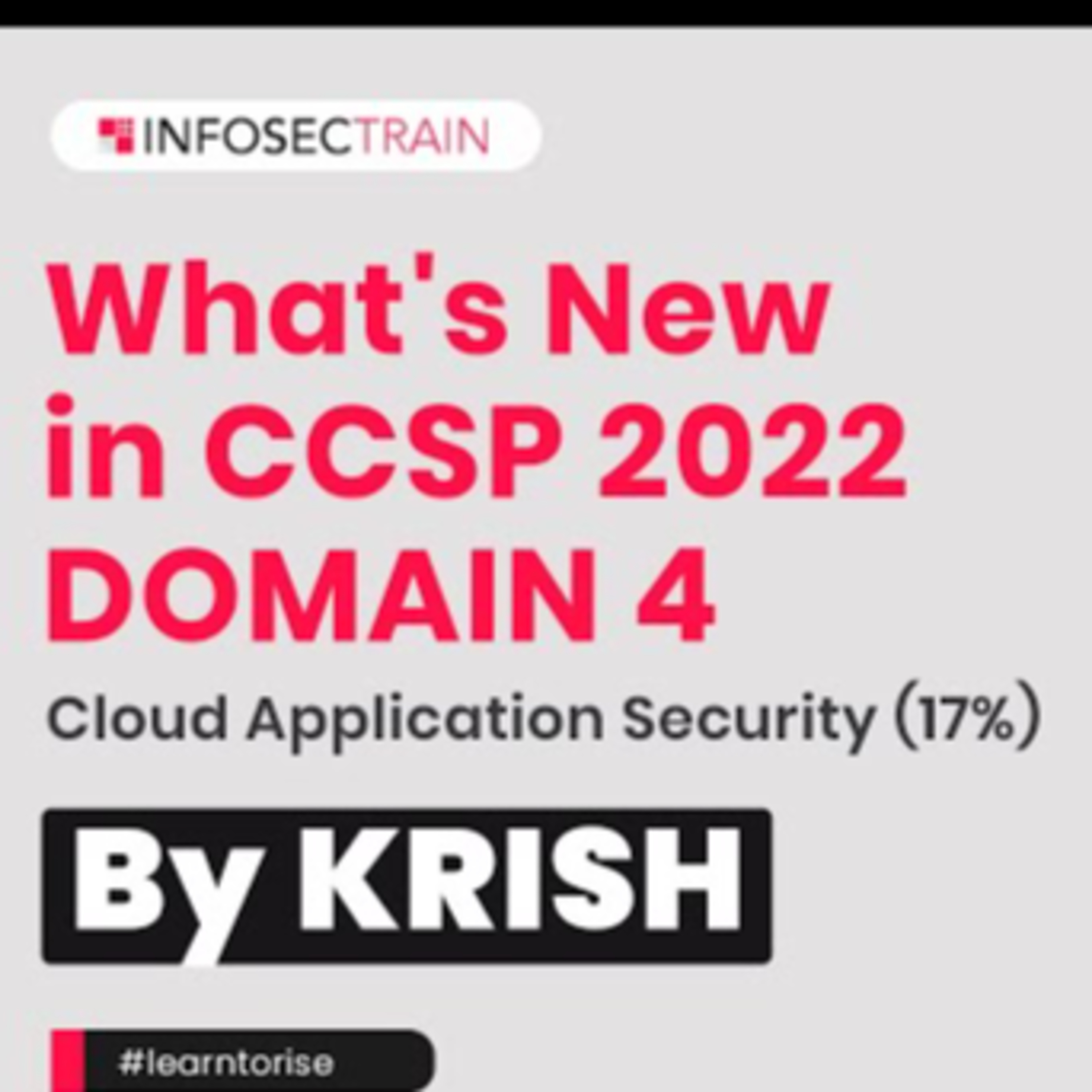 What's New in CCSP 2022 Domain 4 Cloud Application Security | Tips for CCSP Domain 4 episode artwork