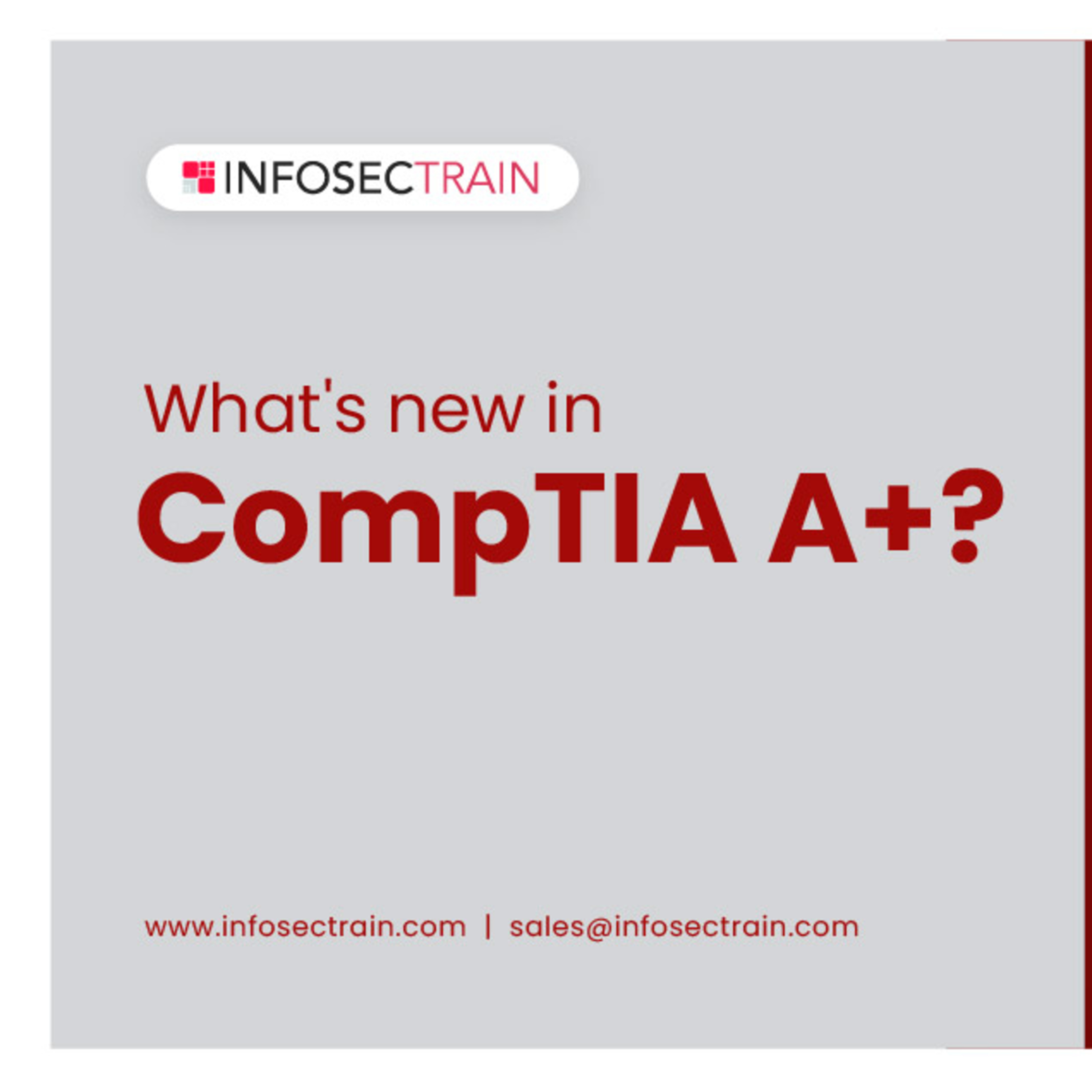 What’s new in CompTIA A+? episode artwork