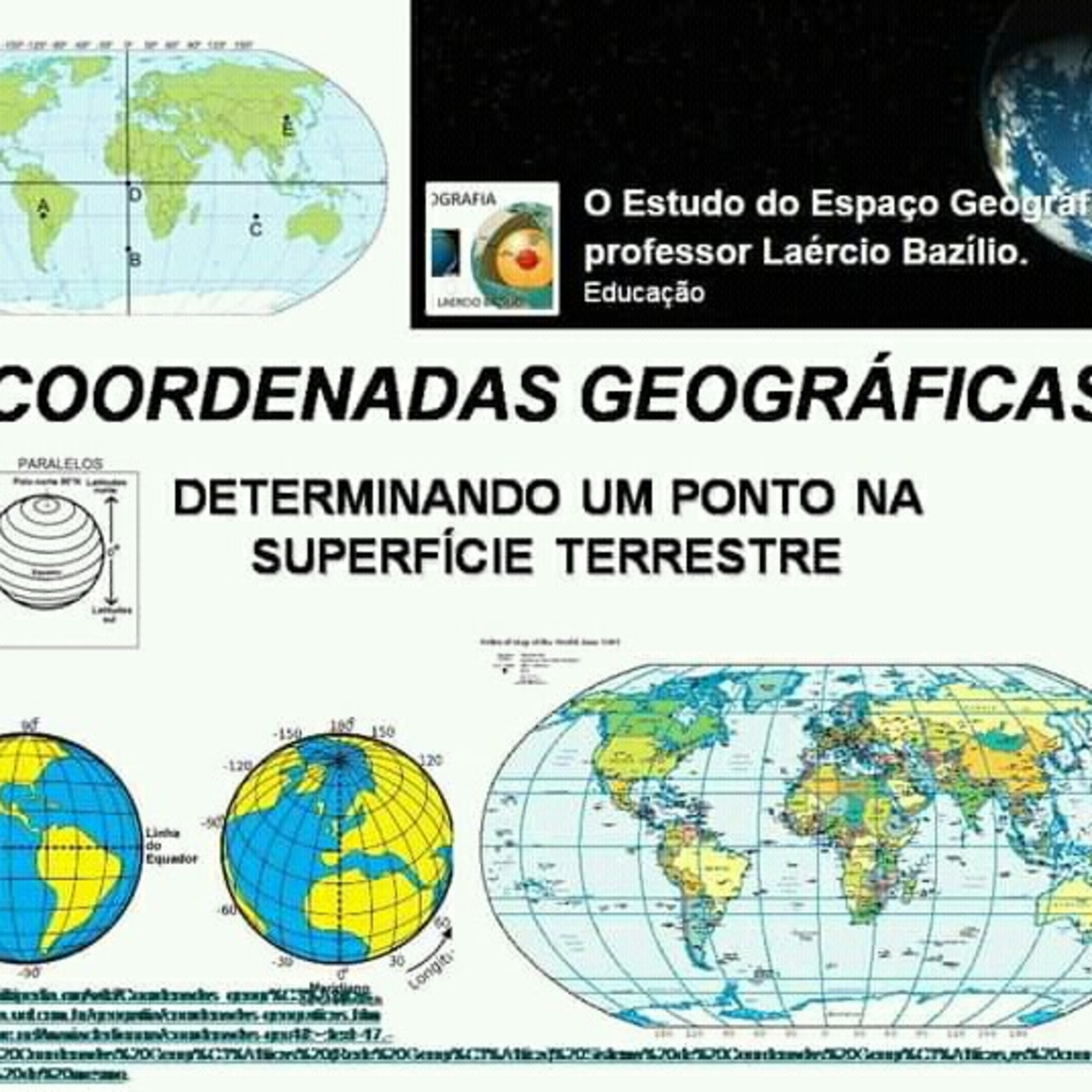 O Estudo do Espaço Geográfico, Com o Professor Laércio Bazílio
