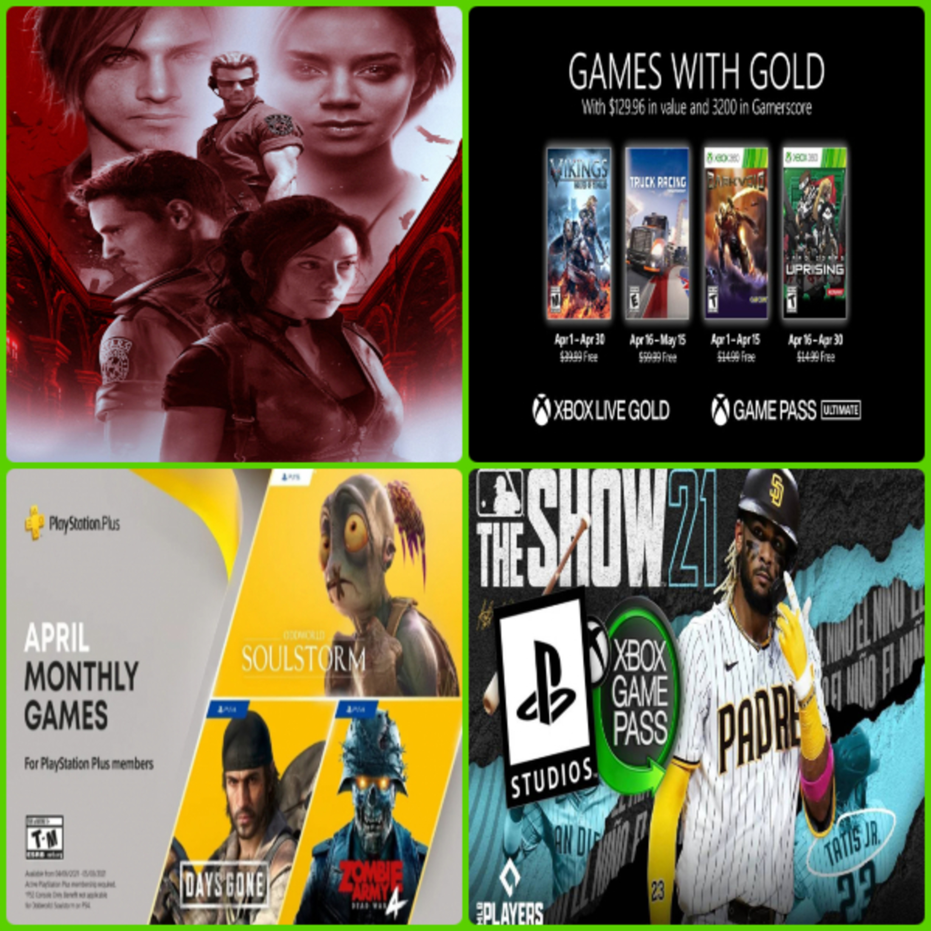 Juego de Super Mario Bros. se vendio en $660'000 dolares, Anunciaron juegos gratis en abril para Xbox Gold y PS+, MLB The Show 21 llega a Game Pass dia1, Pelicula de Resident Evil se retrasa y más episode artwork