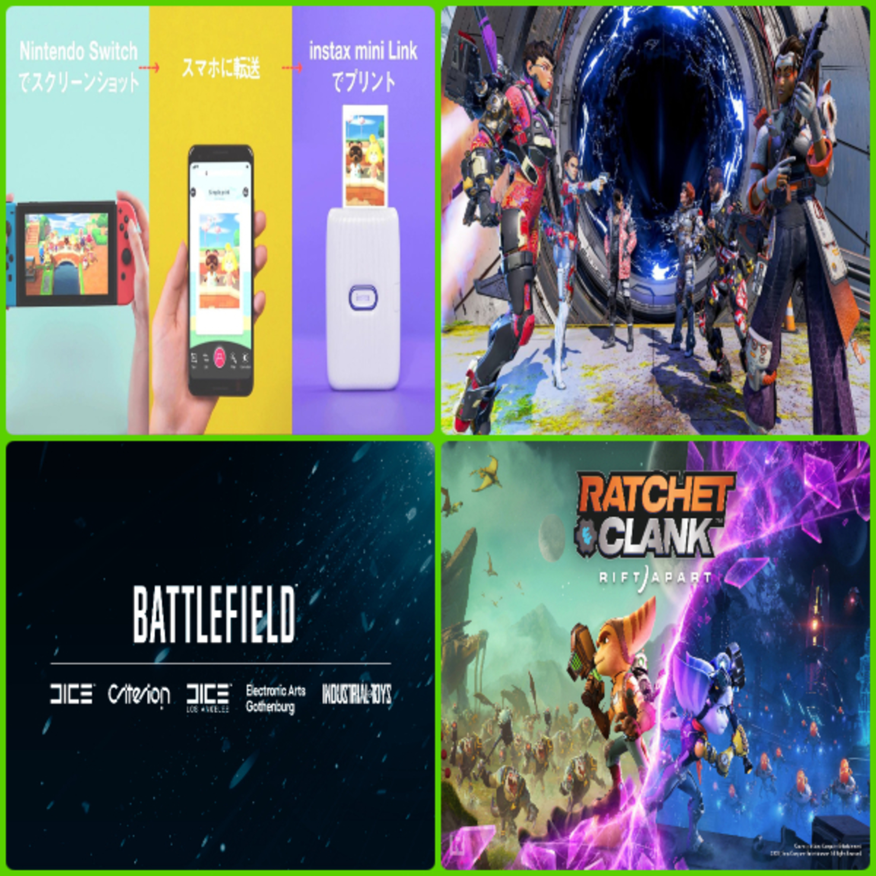 Nintendo y Fujifilm sacan su primera mini impresora, Nuevo trailer de Ratchet and Clank, Apex Legends presenta Arenas 3v3, Playstation prepara un juego AAA multijugador, Battlefield 6 se acerca y mas episode artwork