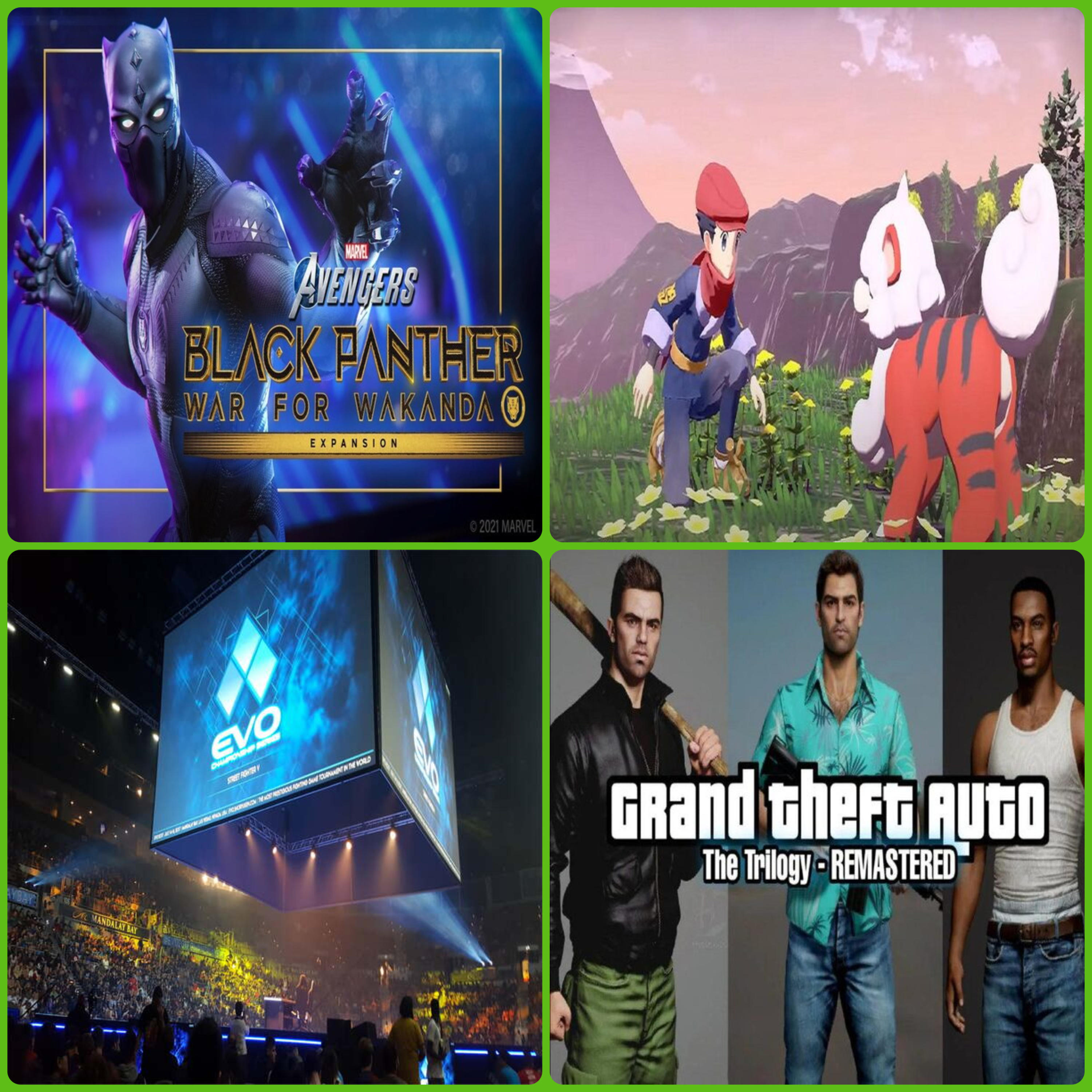 Nueva info de POKEMON con su próximo stream, Xbox con nuevas sorpresas, GTA 3 GTA Vice City y GTA San Andreas tendrán un REMASTER, MARVEL AVENGER'S recibe a Black Panther y mas episode artwork