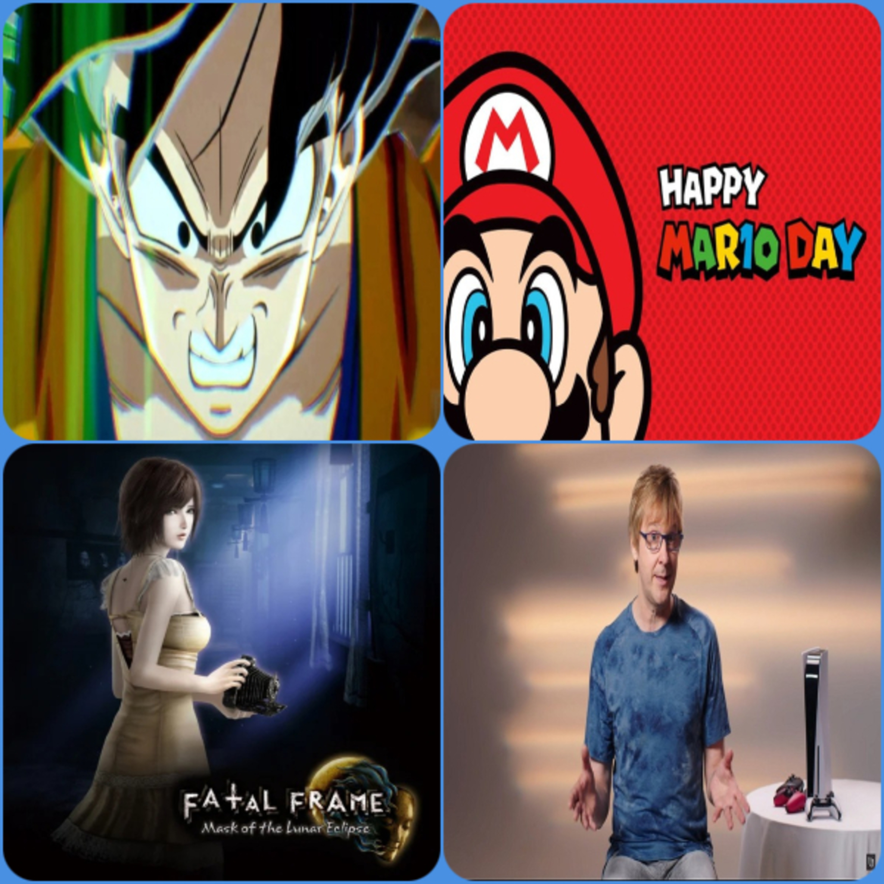 Se viene DRAGON BALL BUDOKAI TENKAICHI 4, Nintendo tendrá muchos anuncios pronto por el Mario Day, Ya empezaron con el diseño del PS6 y mas episode artwork