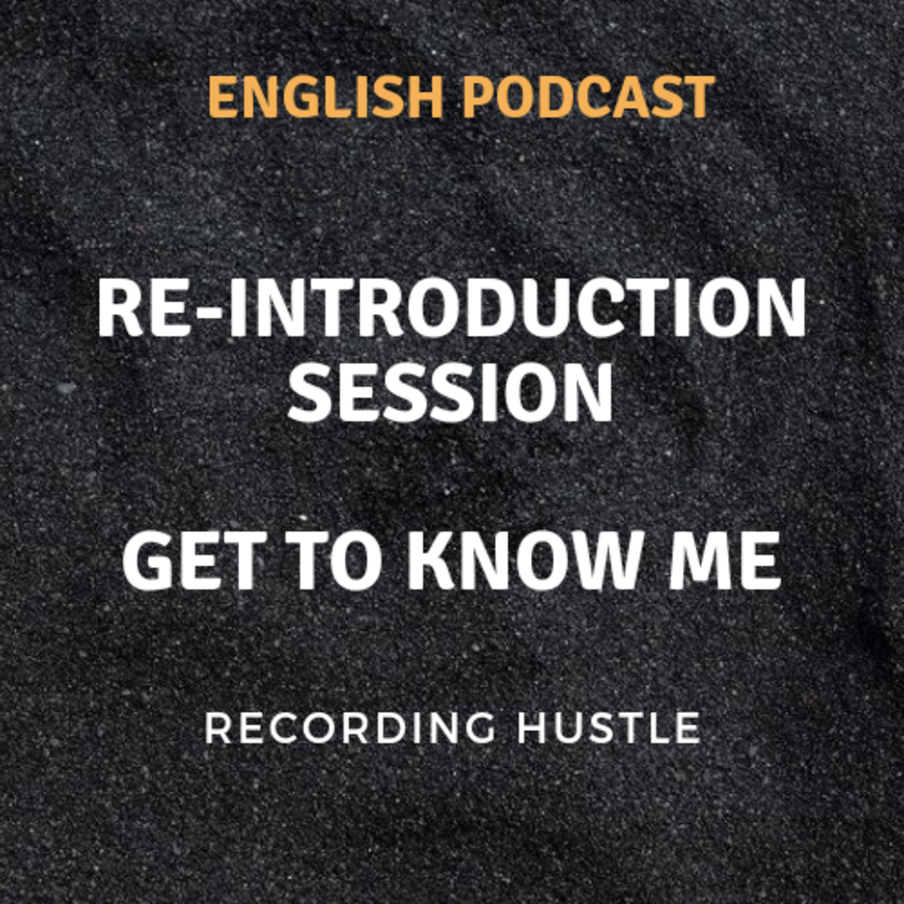 Re-introduction Session
| Let's talk episode artwork