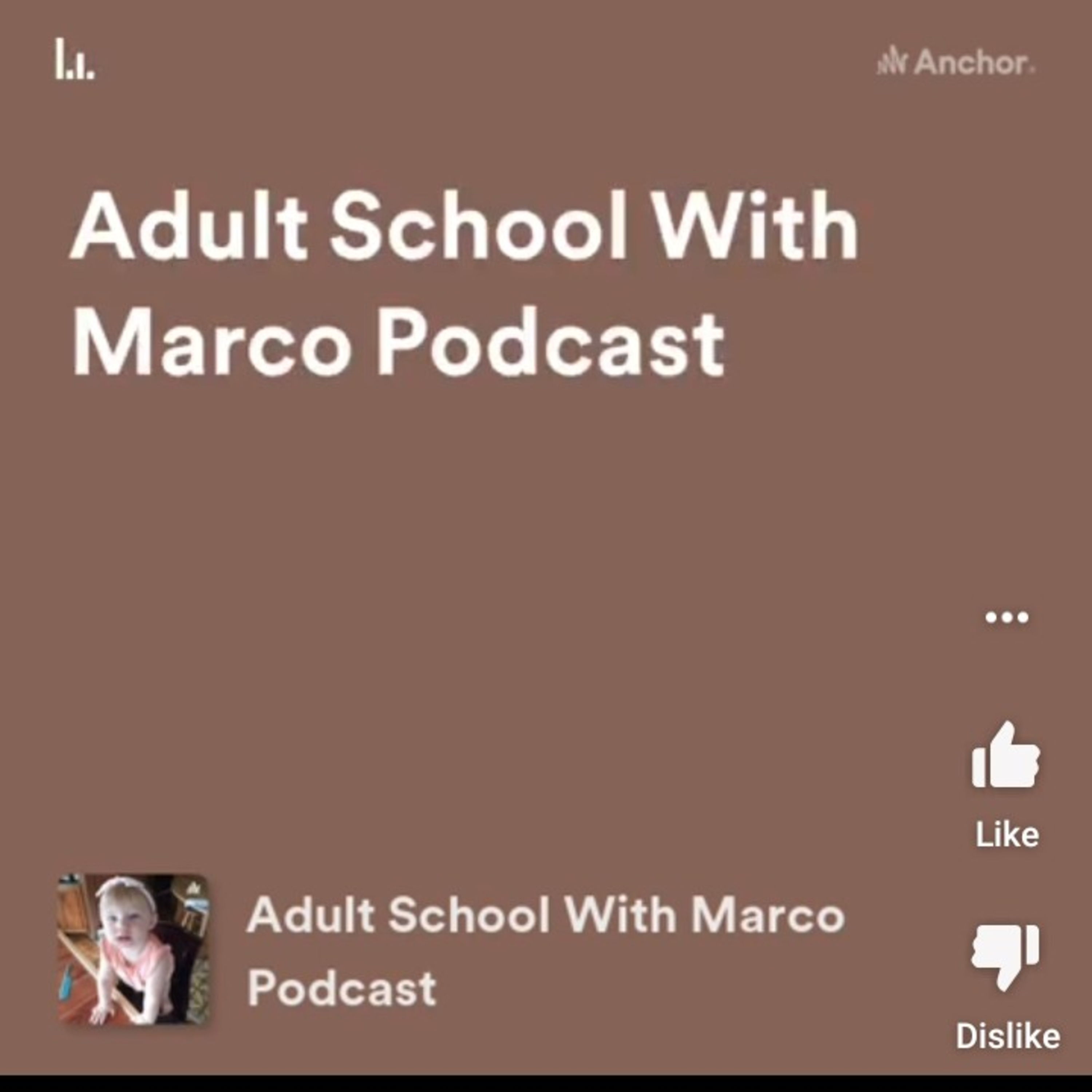Adult School With Marco Podcast