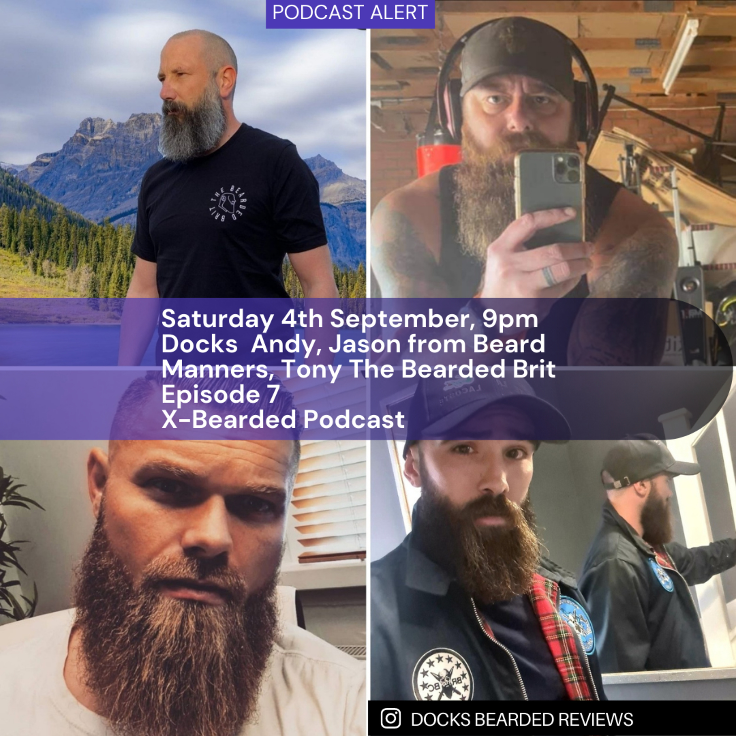 The X Bearded Podcast Episode 7 - The one with Jason from Beard Manners and Tony The Bearded Brit. episode artwork