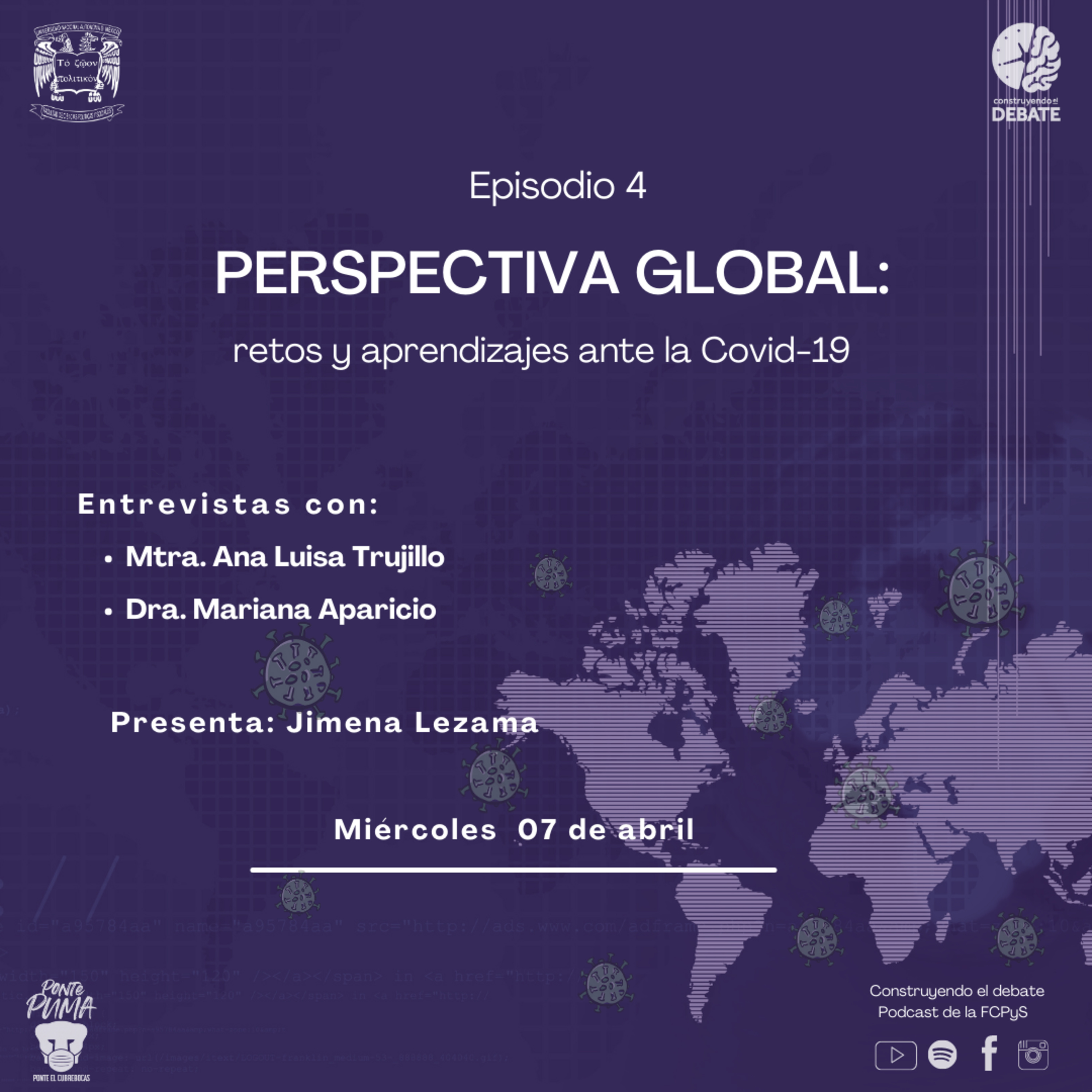 Ep.4 Perspectiva global: retos y aprendizajes ante la COVID-19 episode artwork